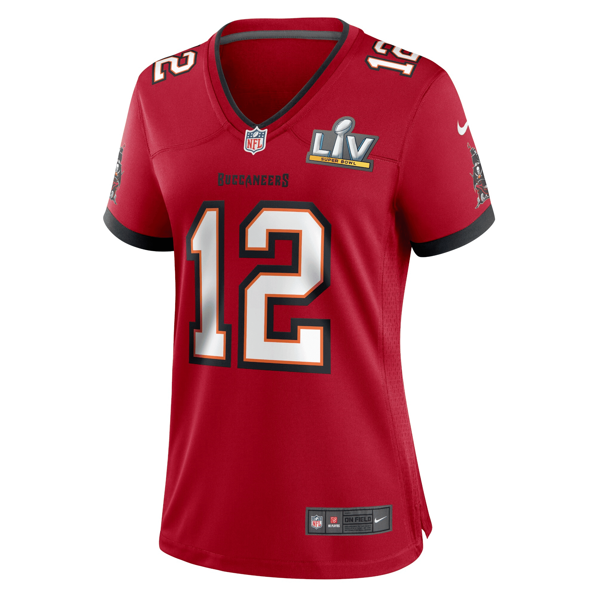 Tom Brady Tampa Bay Buccaneers Women's Super Bowl LV Game Jersey - Red Jersey