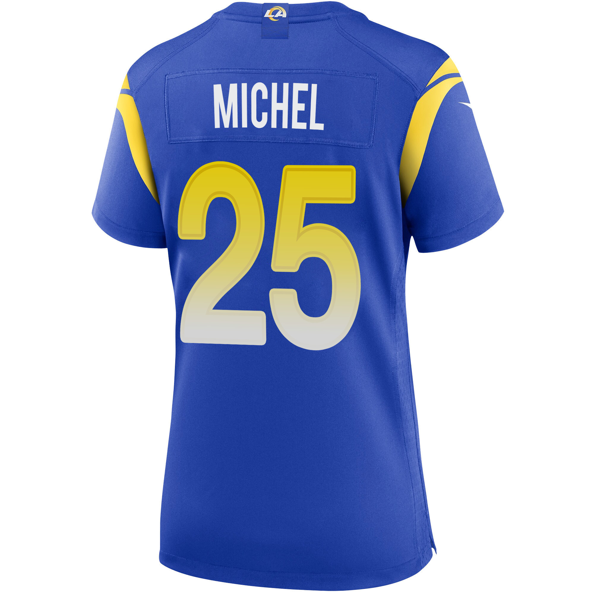 Super Bowl LVI Champions Los Angeles Rams Sony Michel 25 Royal Women's Jersey Jersey