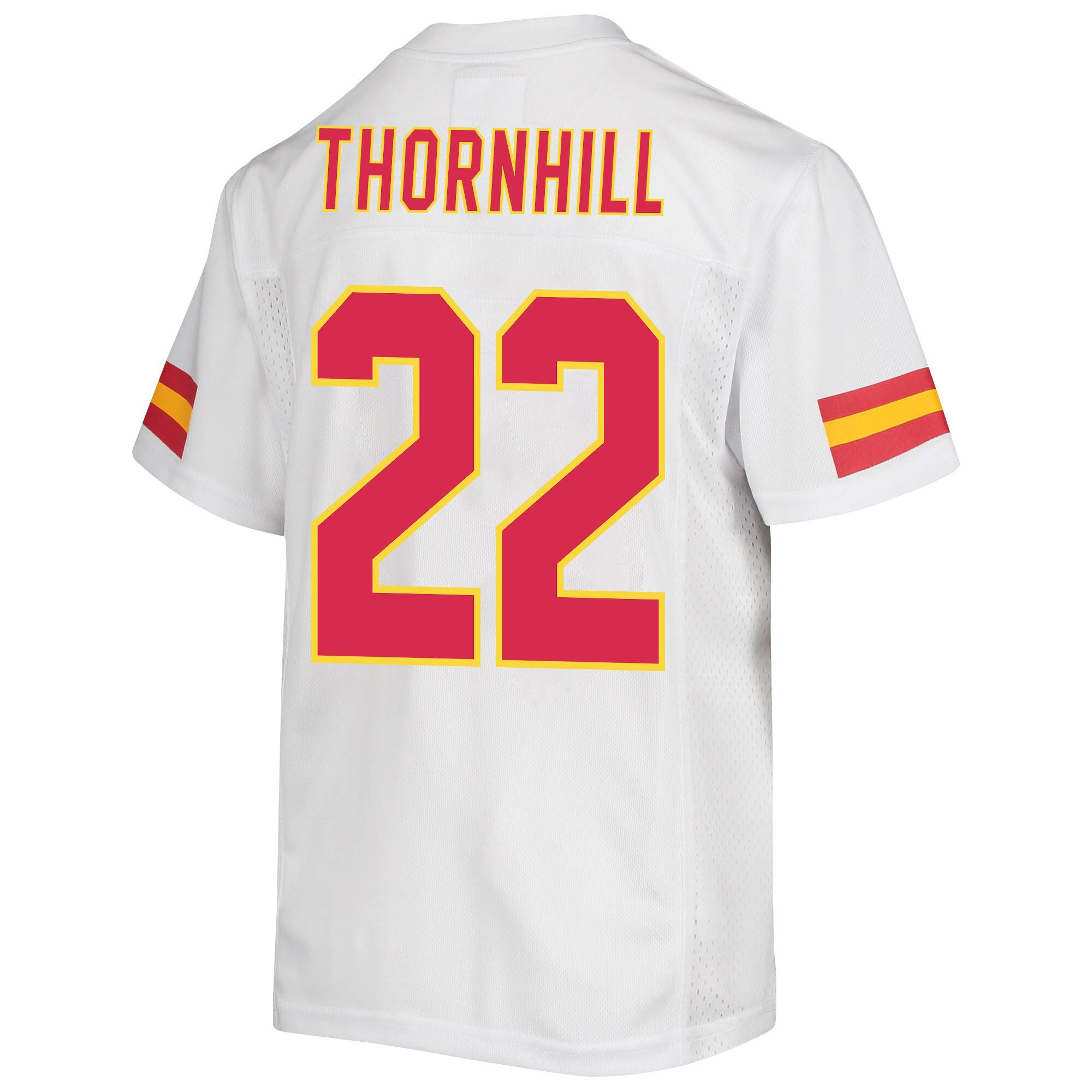 Juan Thornhill 22 Kansas City Chiefs Super Bowl LVII Champions Youth Game Jersey - White