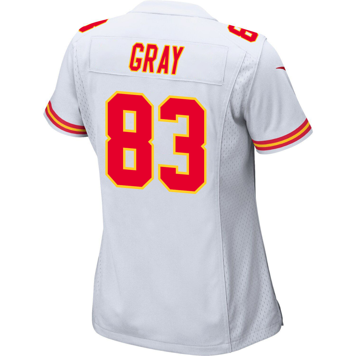 Noah Gray 83 Kansas City Chiefs Super Bowl LVIII Patch Game Women Jersey - White