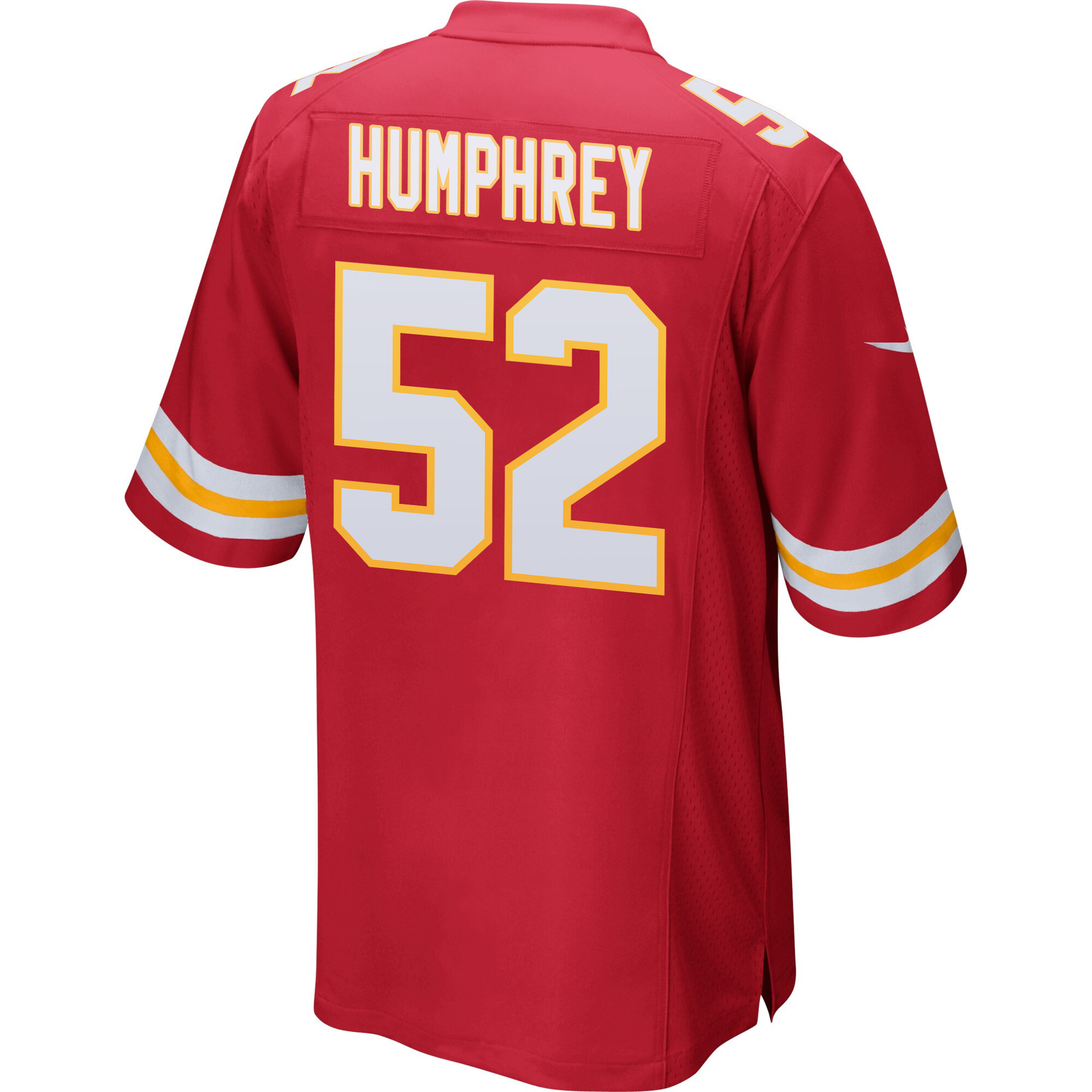 Creed Humphrey 52 Kansas City Chiefs Super Bowl LVIII Patch Game Men Jersey - Red
