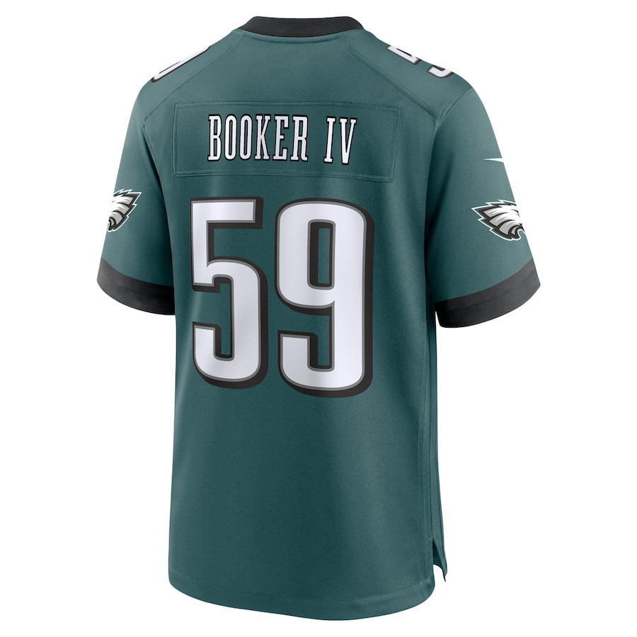 Thomas Booker IV #59 Philadelphia Eagles Super Bowl LIX YOUTH Jersey - Midnight Green