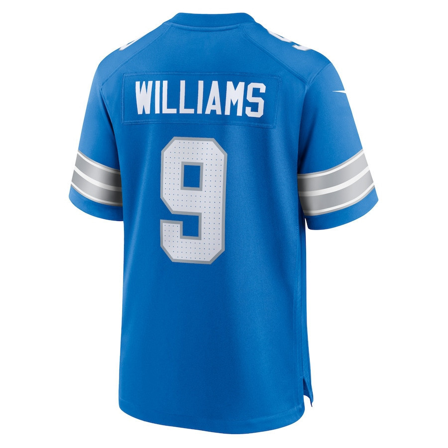 Jameson Williams #9 Detroit Lions Super Bowl LIX YOUTH Jersey - Blue