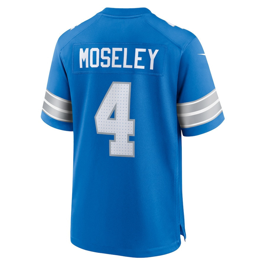 Emmanuel Moseley #4 Detroit Lions Super Bowl LIX YOUTH Jersey - Blue