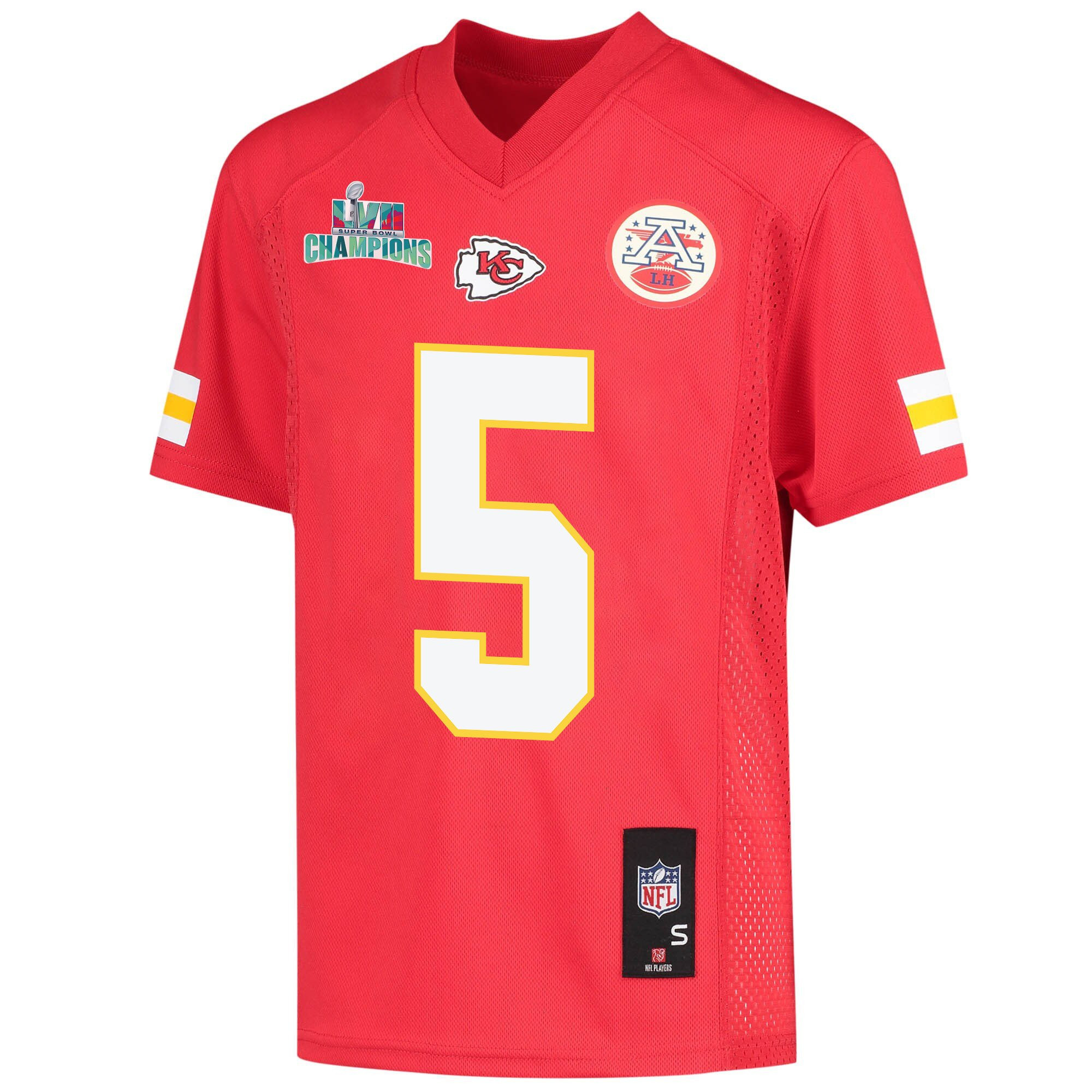 Tommy Townsend 5 Kansas City Chiefs Super Bowl LVII Champions Youth Game Jersey - Red