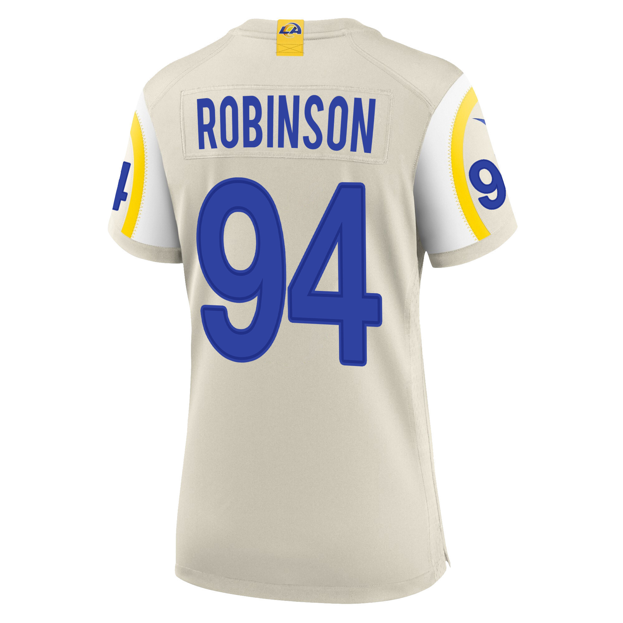 Super Bowl LVI Champions Los Angeles Rams A'Shawn Robinson 94 Bone Women's Jersey Jersey