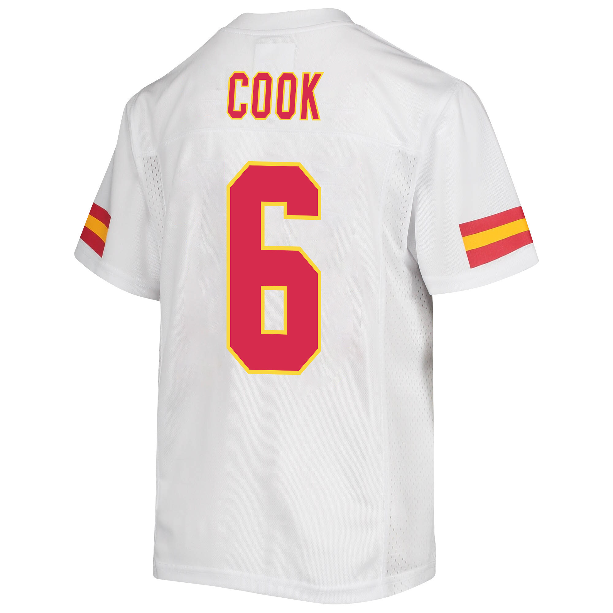 Bryan Cook 6 Kansas City Chiefs Super Bowl LVII Champions 3 Stars Youth Game Jersey - White