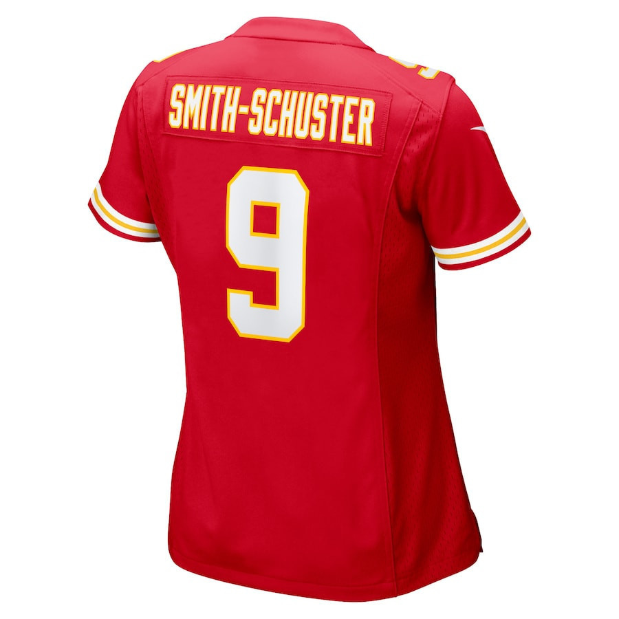 JuJu Smith-Schuster #9 Kansas City Chiefs Super Bowl LIX Women's Jersey - Red