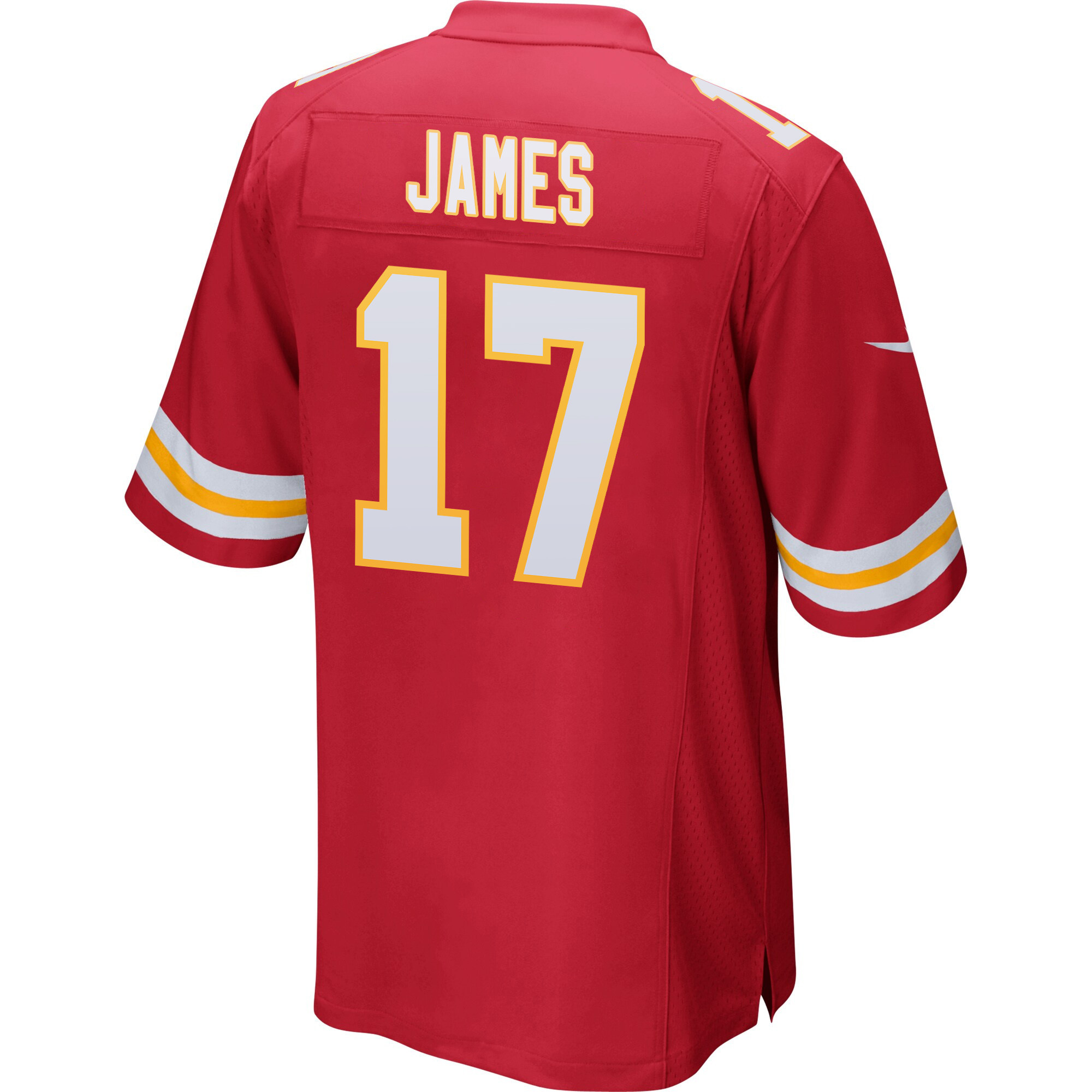 Richie James 17 Kansas City Chiefs Super Bowl LVIII Patch Game Men Jersey - Red