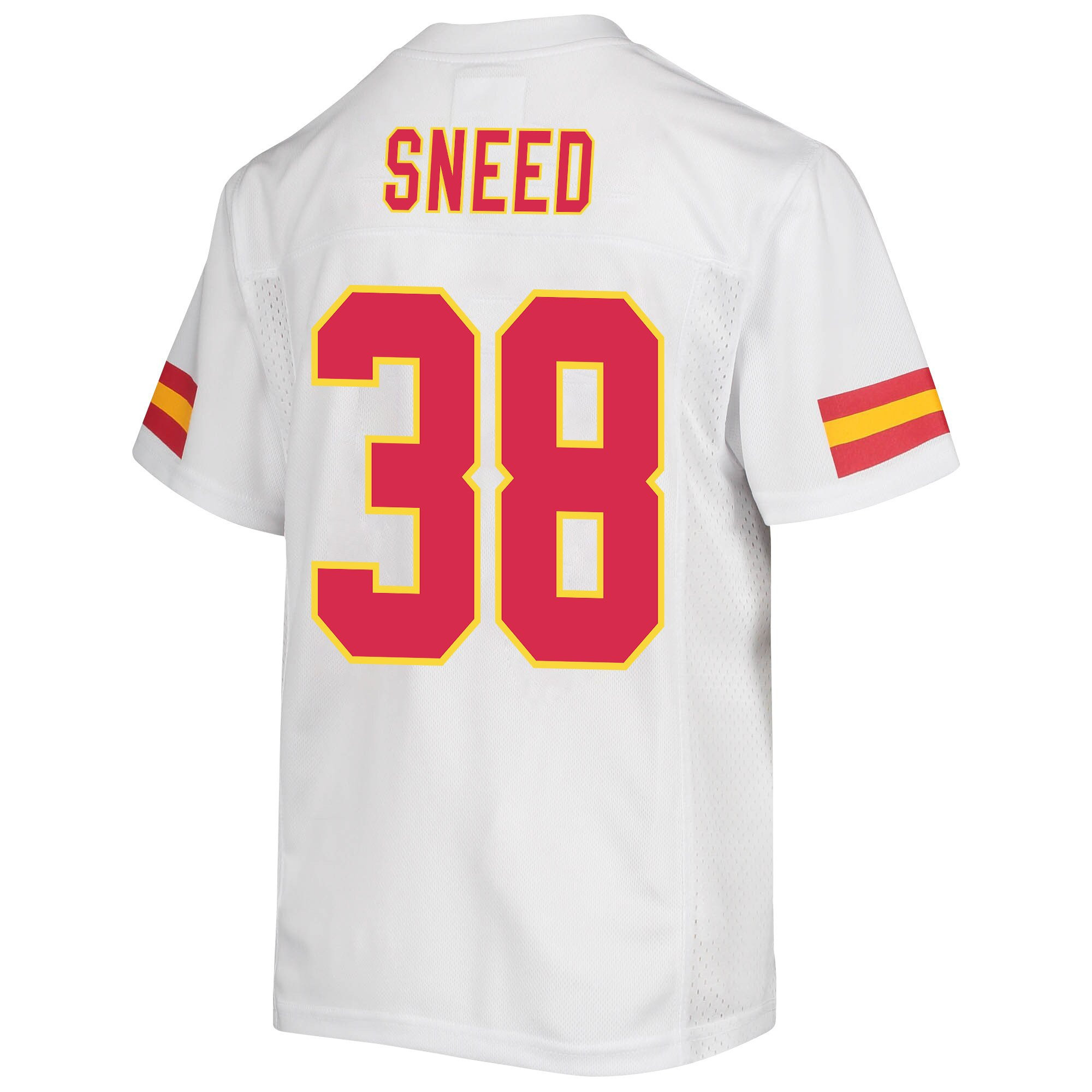 L'Jarius Sneed 38 Kansas City Chiefs Super Bowl LVII Champions Youth Game Jersey - White