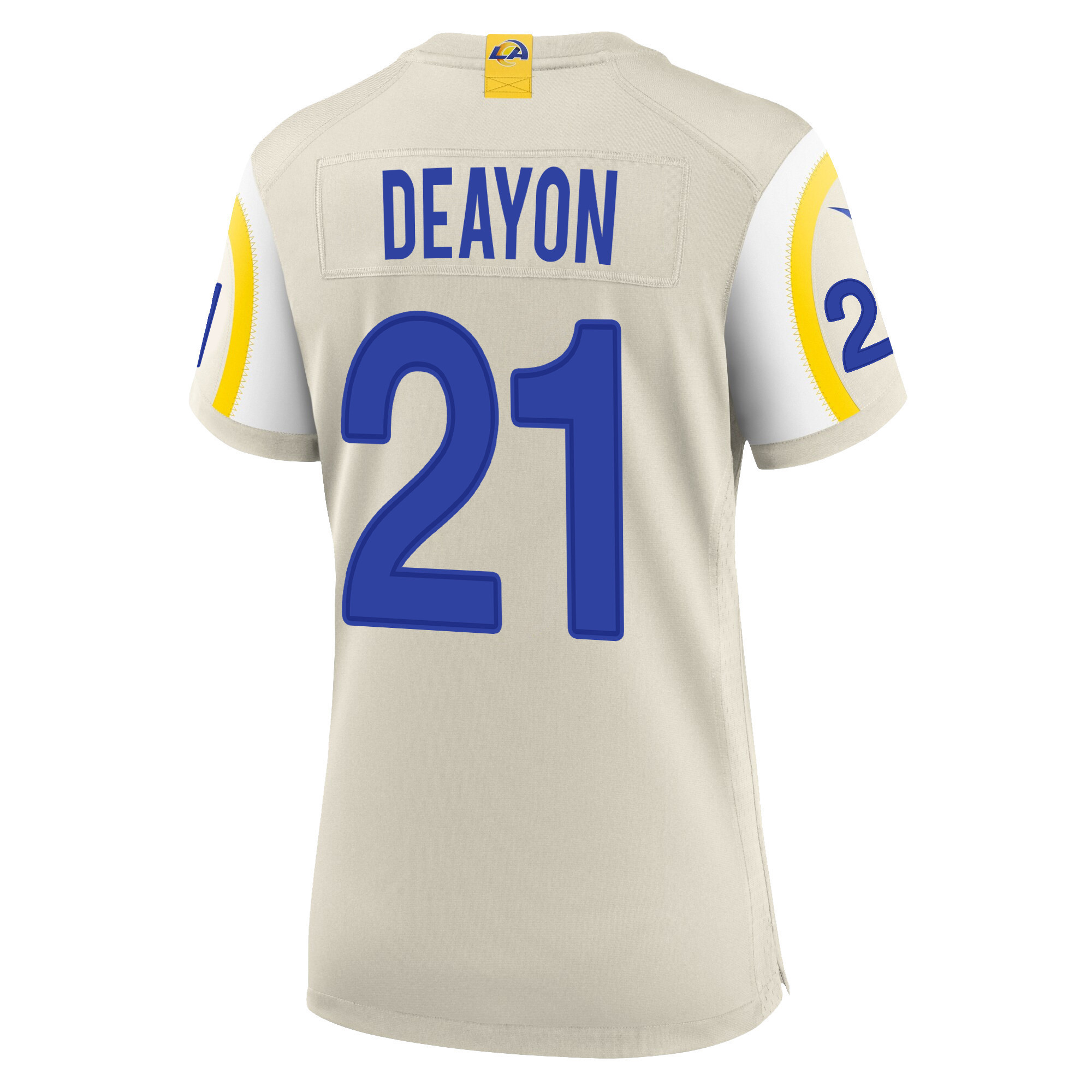 Super Bowl LVI Champions Los Angeles Rams Dont'e Deayon 21 Bone Women's Jersey Jersey