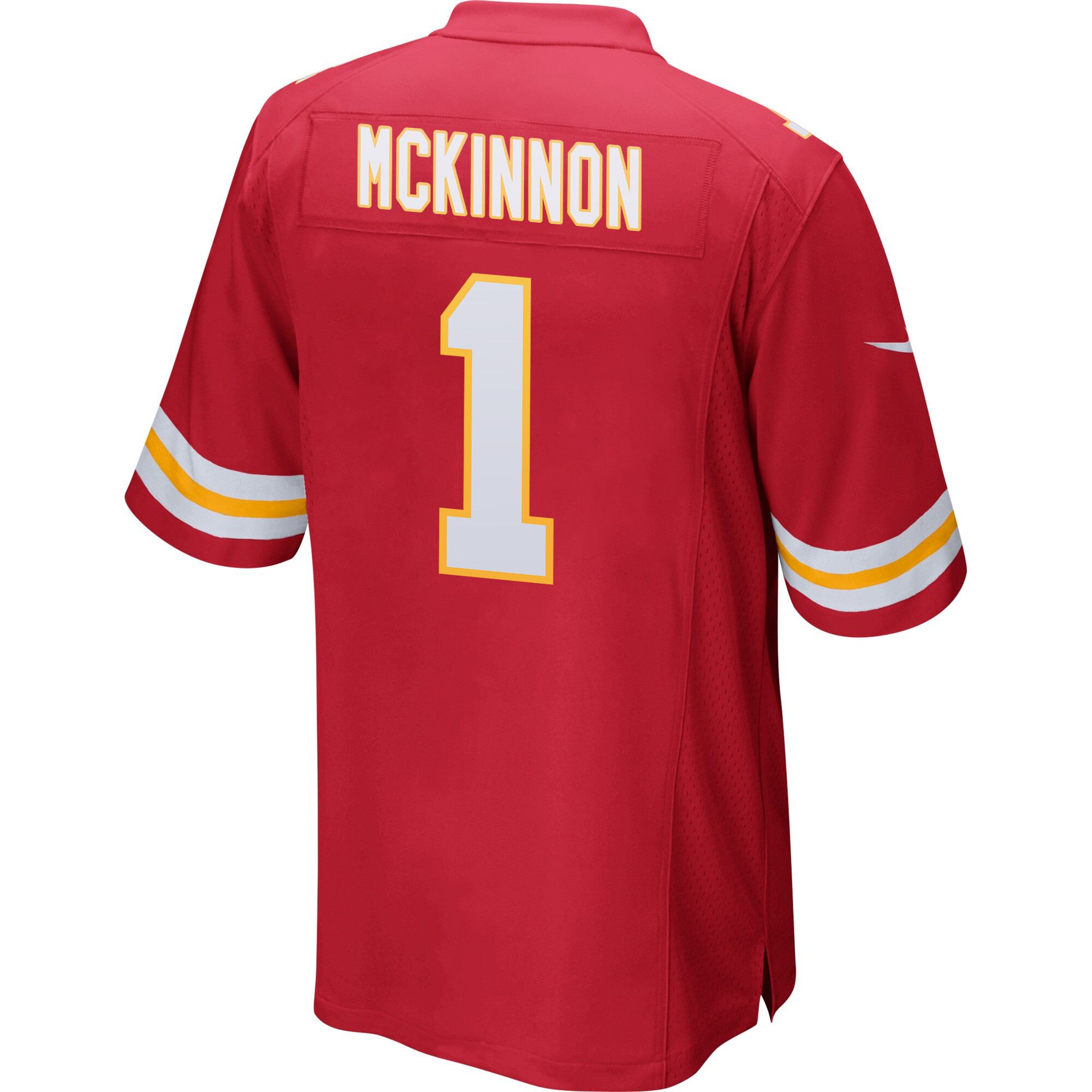 Jerick McKinnon 1 Kansas City Chiefs Super Bowl LVIII Patch Game Men Jersey - Red