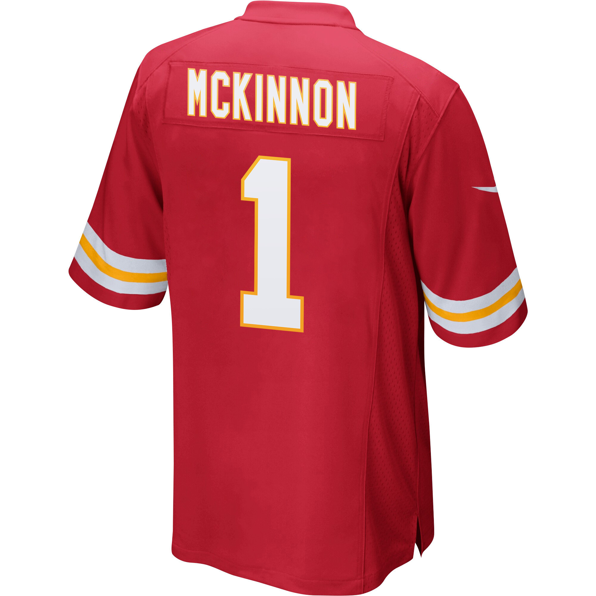 Jerick McKinnon 1 Kansas City Chiefs Super Bowl LVII Champions 3 Stars Men Game Jersey - Red