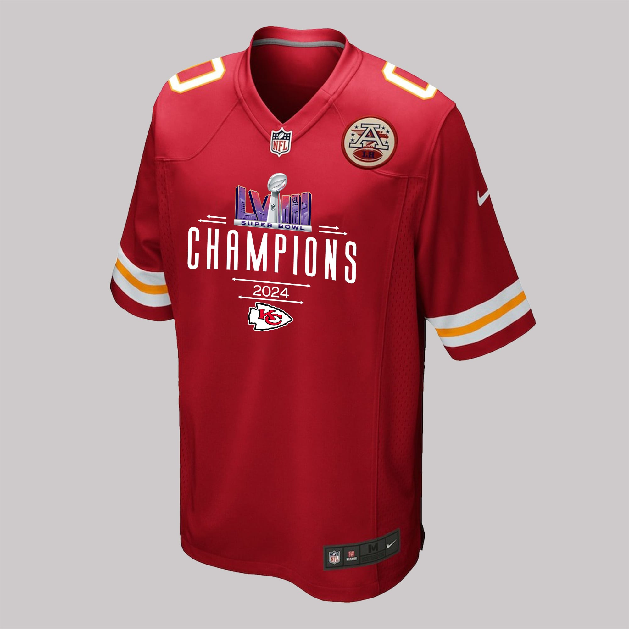 Kansas City Chiefs Super Bowl LVIII Game Jersey - Men, Red V2