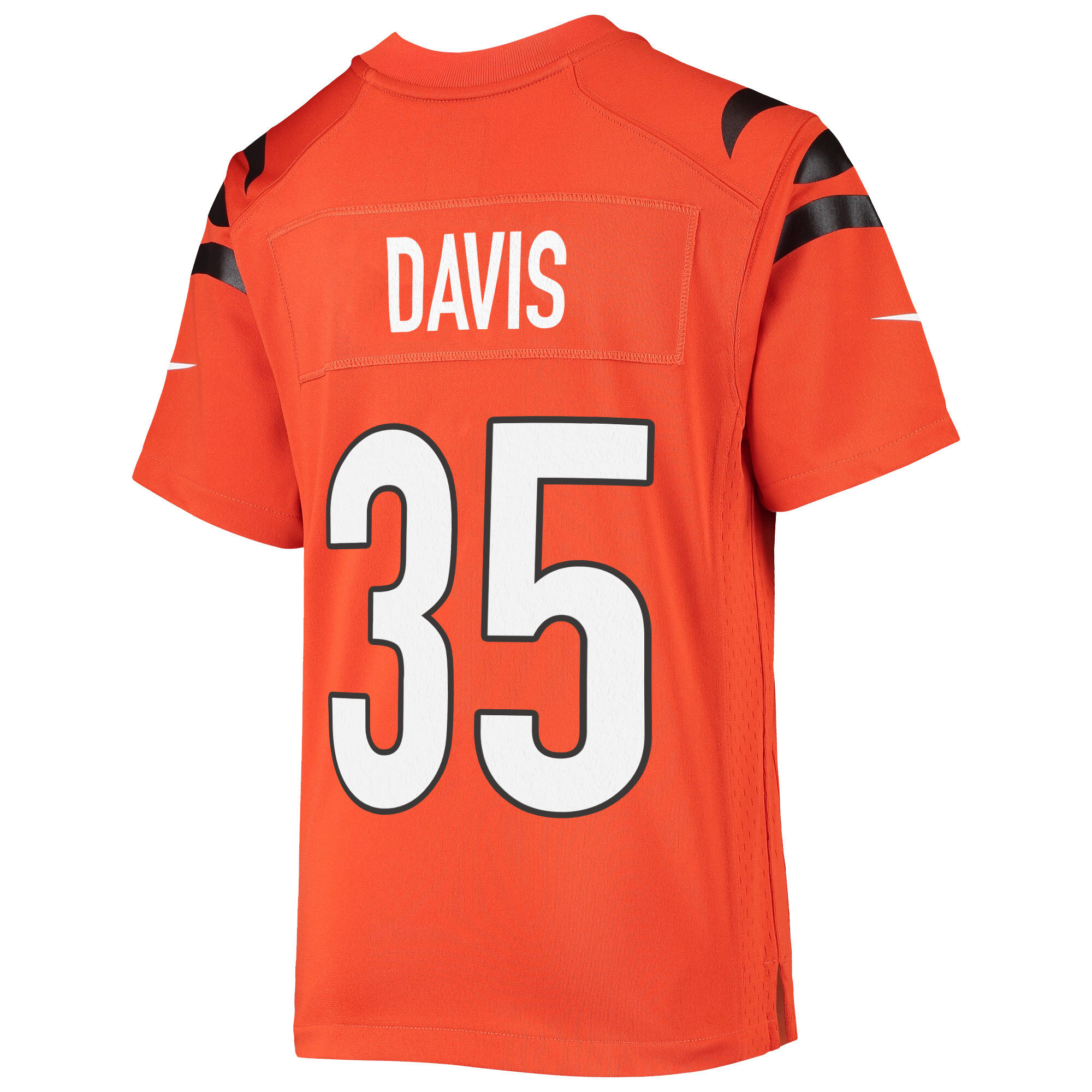 Super Bowl LVI Champions Cincinnati Bengals Jalen Davis 35 Orange Youth's Jersey Jersey