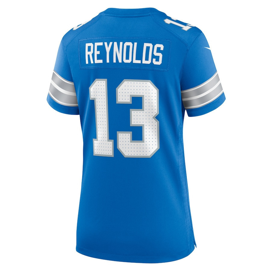 Craig Reynolds #13 Detroit Lions Super Bowl LIX Women's Jersey - Blue