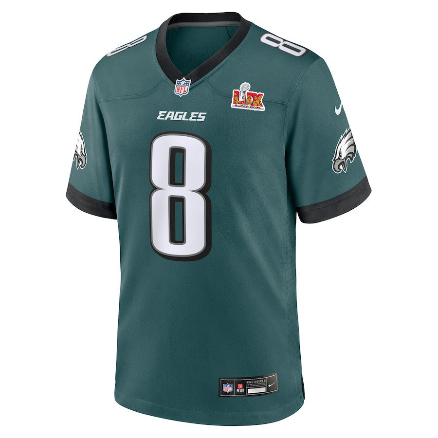 C.J. Gardner-Johnson #8 Philadelphia Eagles Super Bowl LIX YOUTH Jersey - Midnight Green