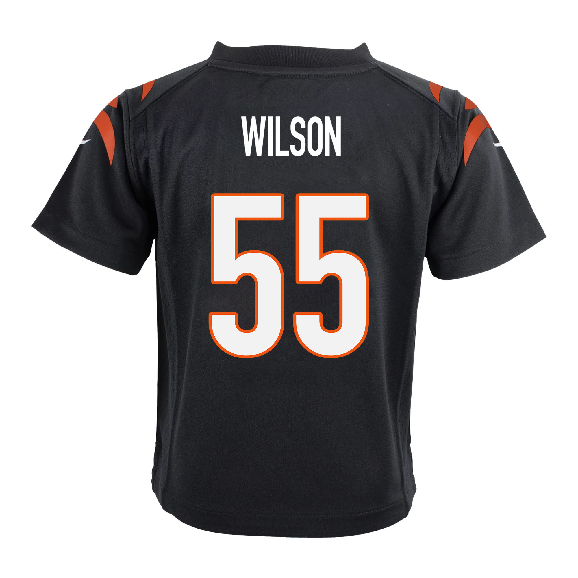 Super Bowl LVI Champions Cincinnati Bengals Logan Wilson 55 Black Youth's Jersey Jersey
