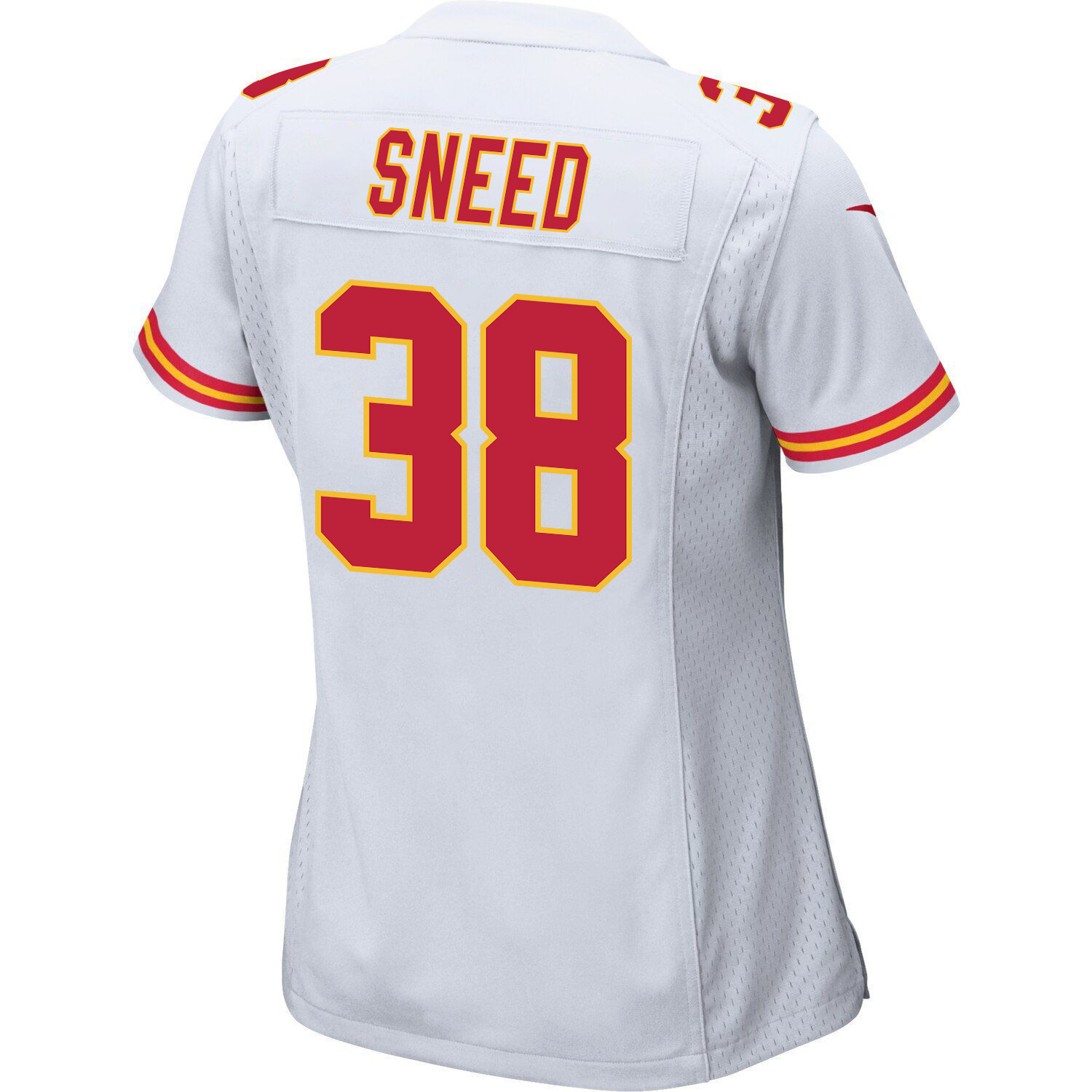 L'Jarius Sneed 38 Kansas City Chiefs Super Bowl LVII Champions 3 Stars Women Game Jersey - White