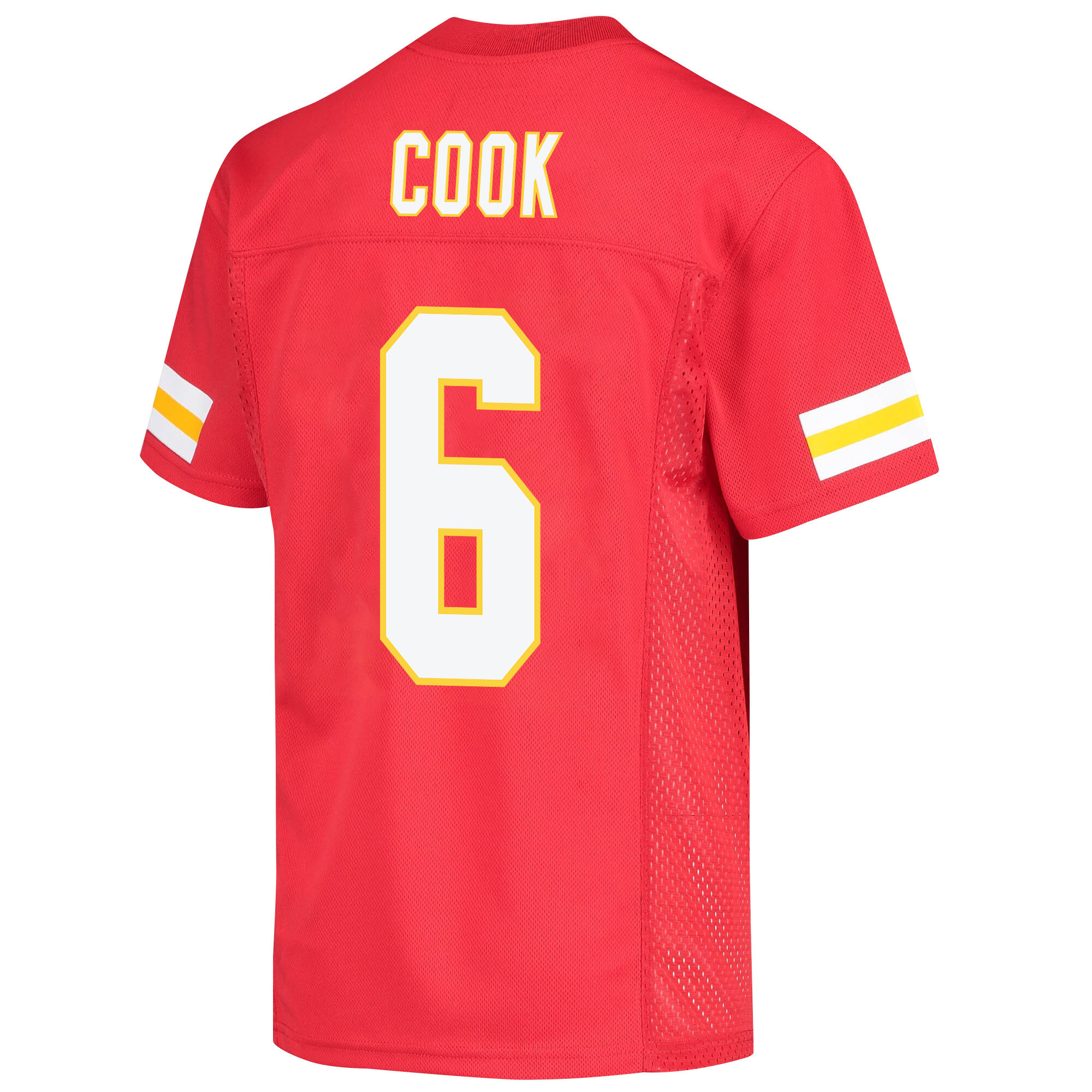 Bryan Cook 6 Kansas City Chiefs Super Bowl LVII Champions 3 Stars Youth Game Jersey - Red