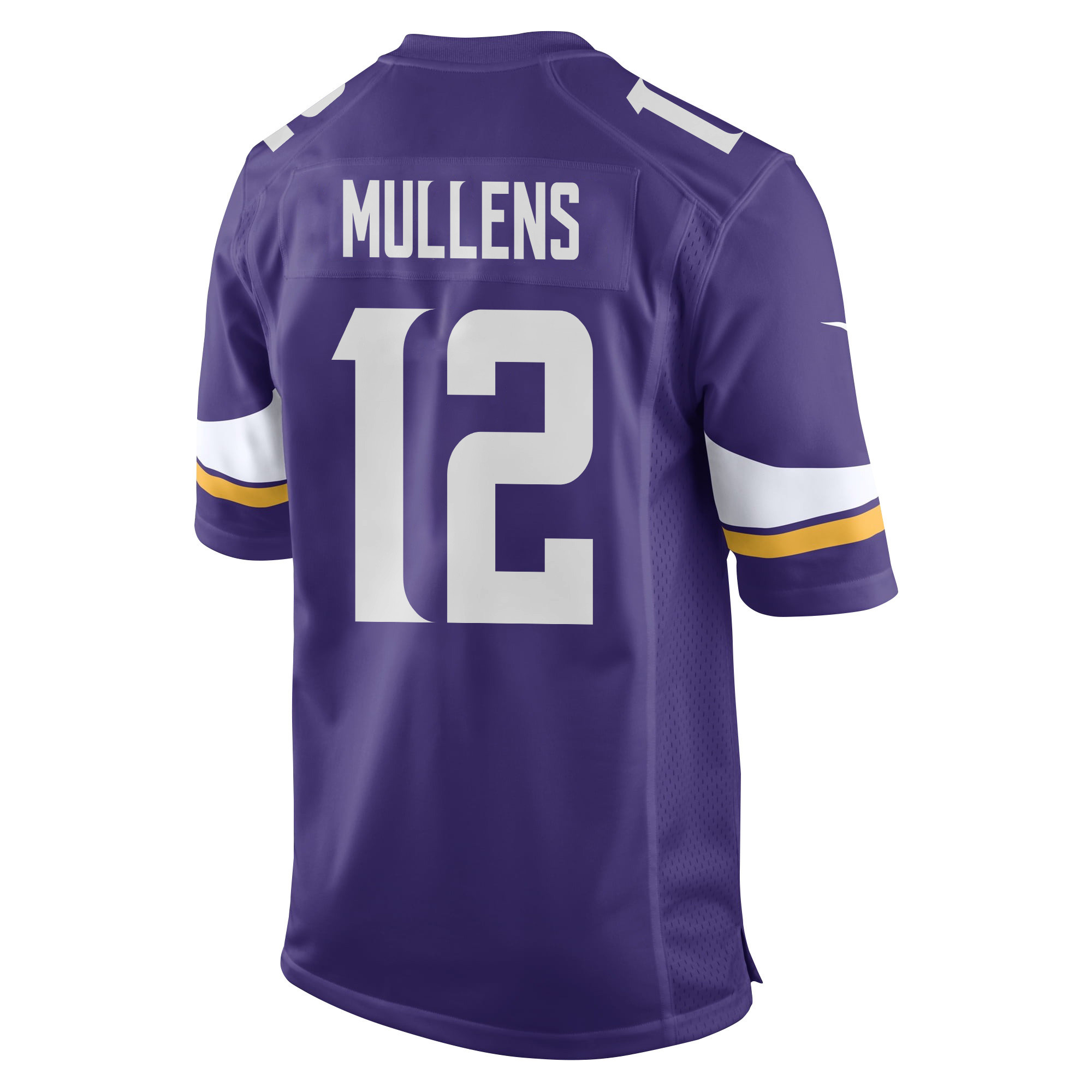 Nick Mullens 12 Minnesota Vikings Super Bowl LIX New Orleans Patch Game Men Jersey - Purple