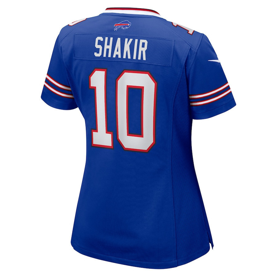 Khalil Shakir #10 Buffalo Bills Super Bowl LIX Women's Jersey - Royal