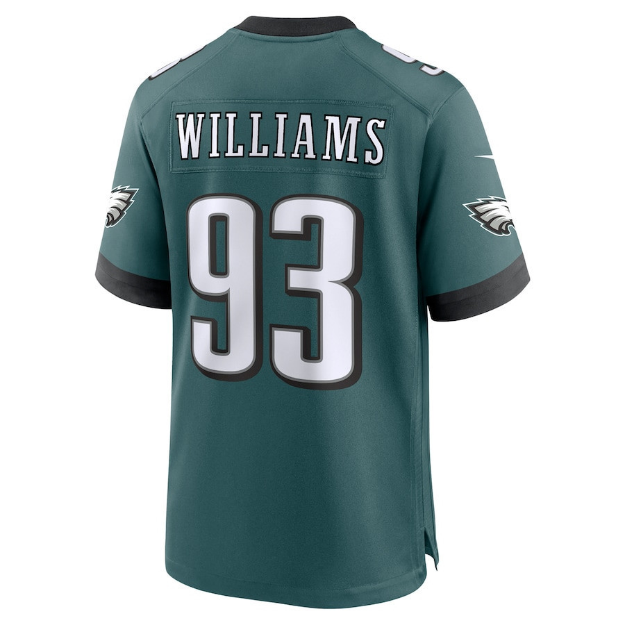 Milton Williams #93 Philadelphia Eagles Super Bowl LIX Jersey - Men's - Midnight Green