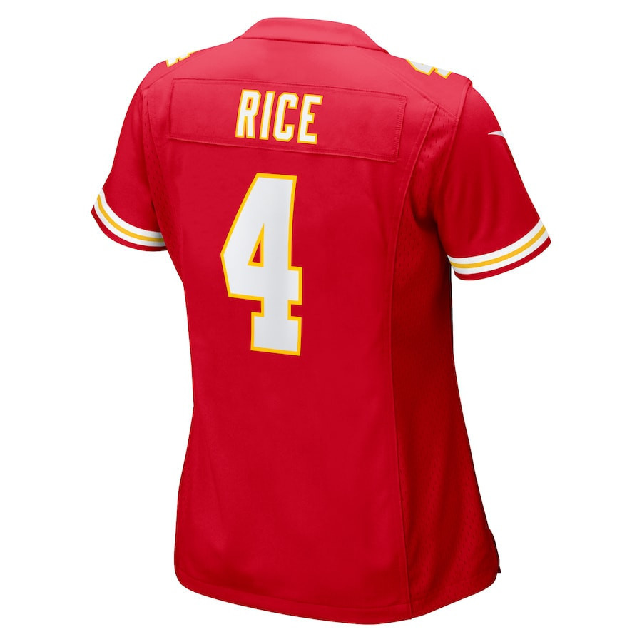 Rashee Rice #4 Kansas City Chiefs Super Bowl LIX Women's Jersey - Red