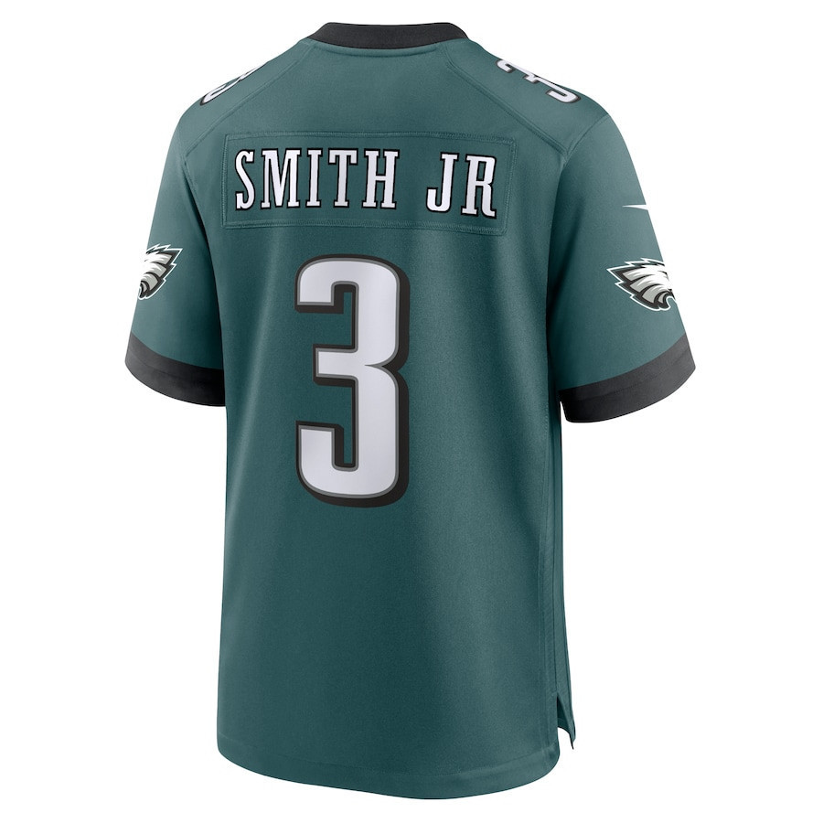 Nolan Smith Jr. #3 Philadelphia Eagles Super Bowl LIX YOUTH Jersey - Midnight Green