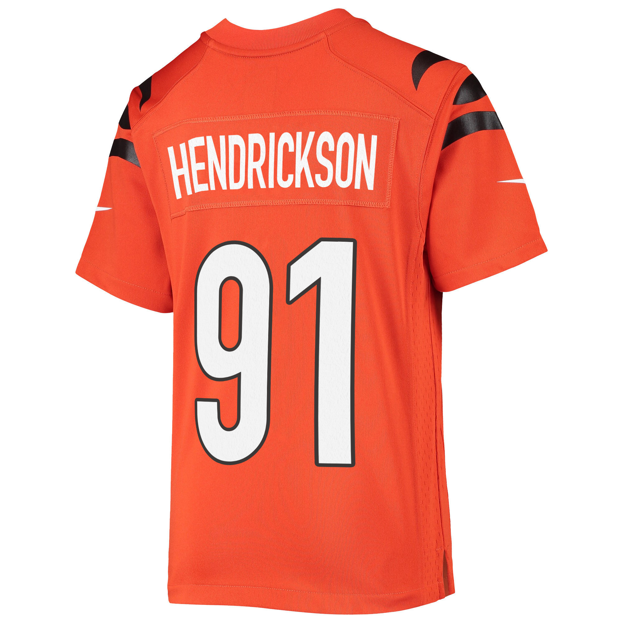 Super Bowl LVI Champions Cincinnati Bengals Trey Hendrickson 91 Orange Youth's Jersey Jersey