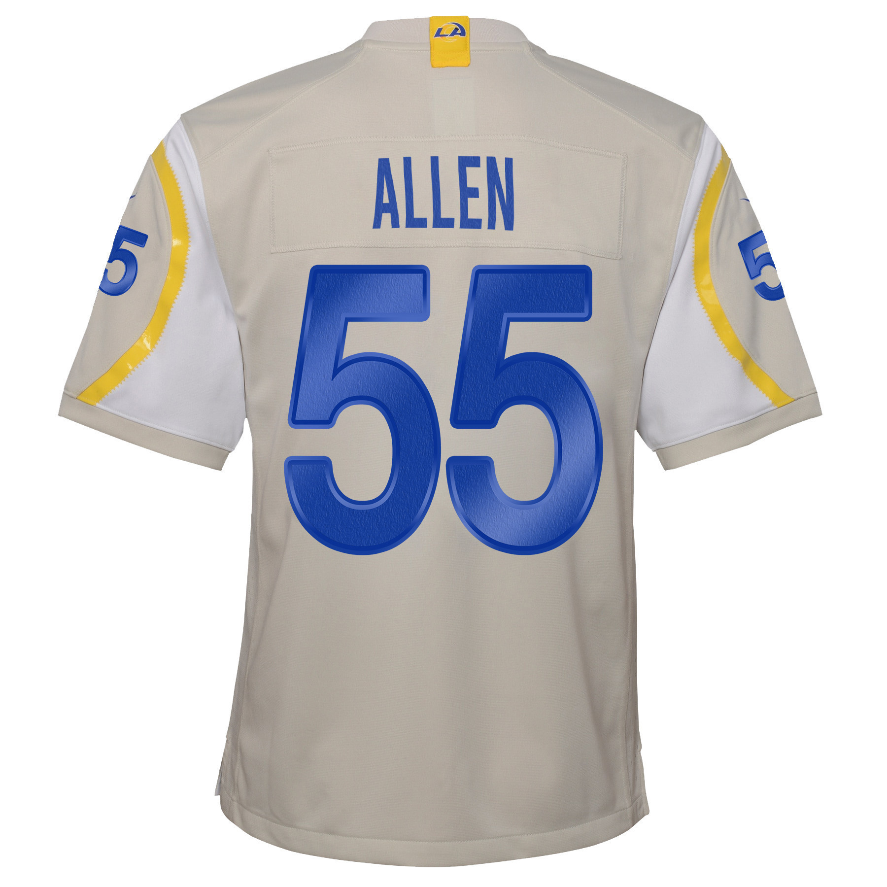 Super Bowl LVI Champions Los Angeles Rams Brian Allen 55 Bone Youth's Jersey Jersey