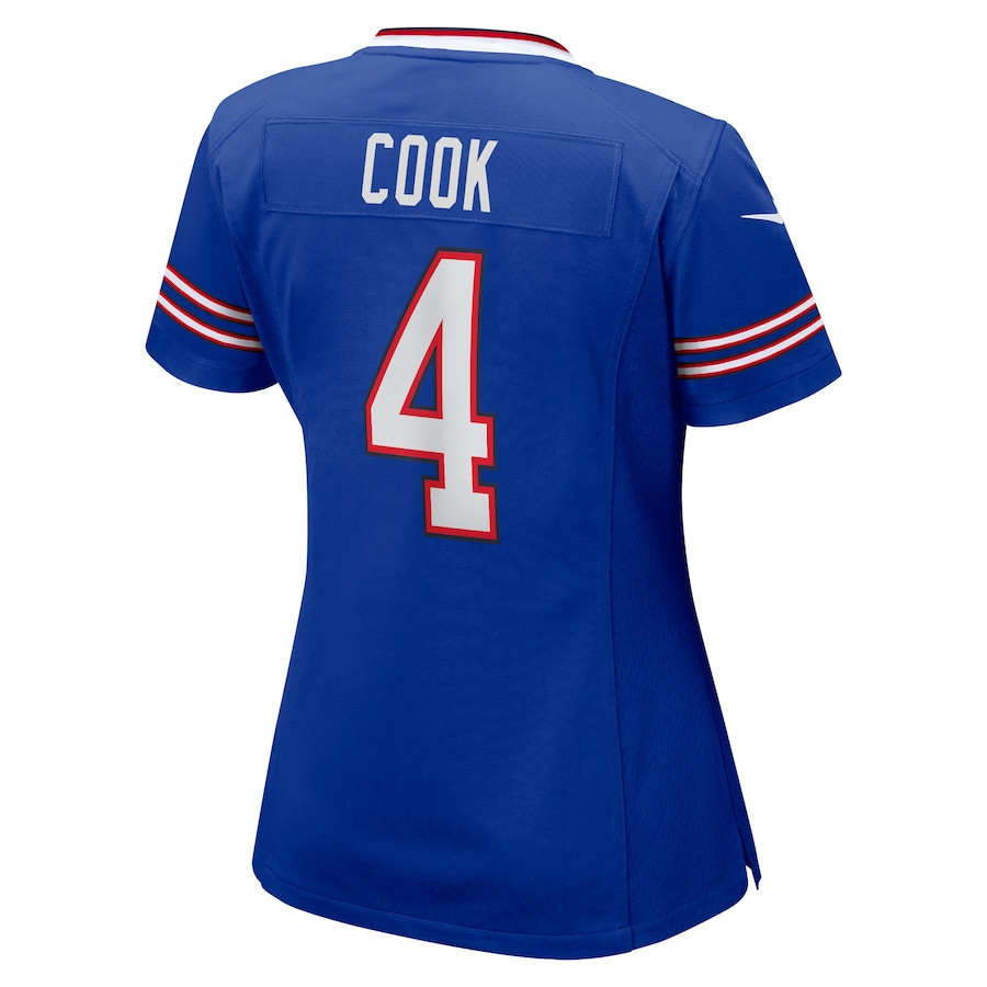 James Cook #4 Buffalo Bills Super Bowl LIX Women's Jersey - Royal
