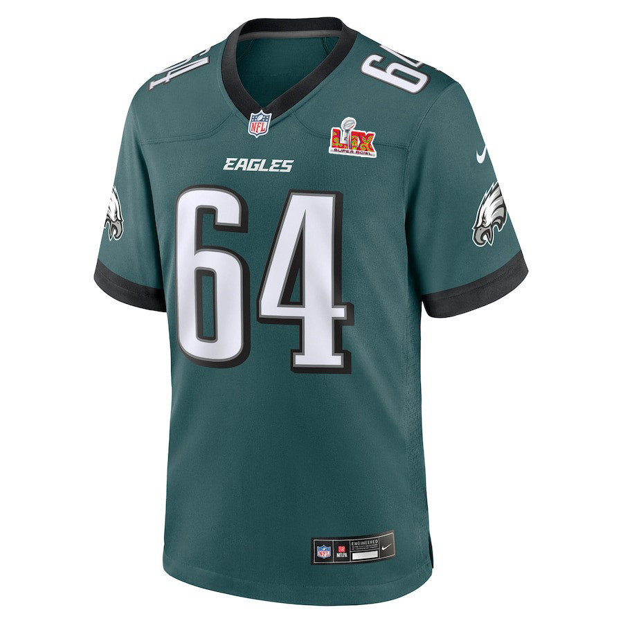 Brett Toth #64 Philadelphia Eagles Super Bowl LIX YOUTH Jersey - Midnight Green