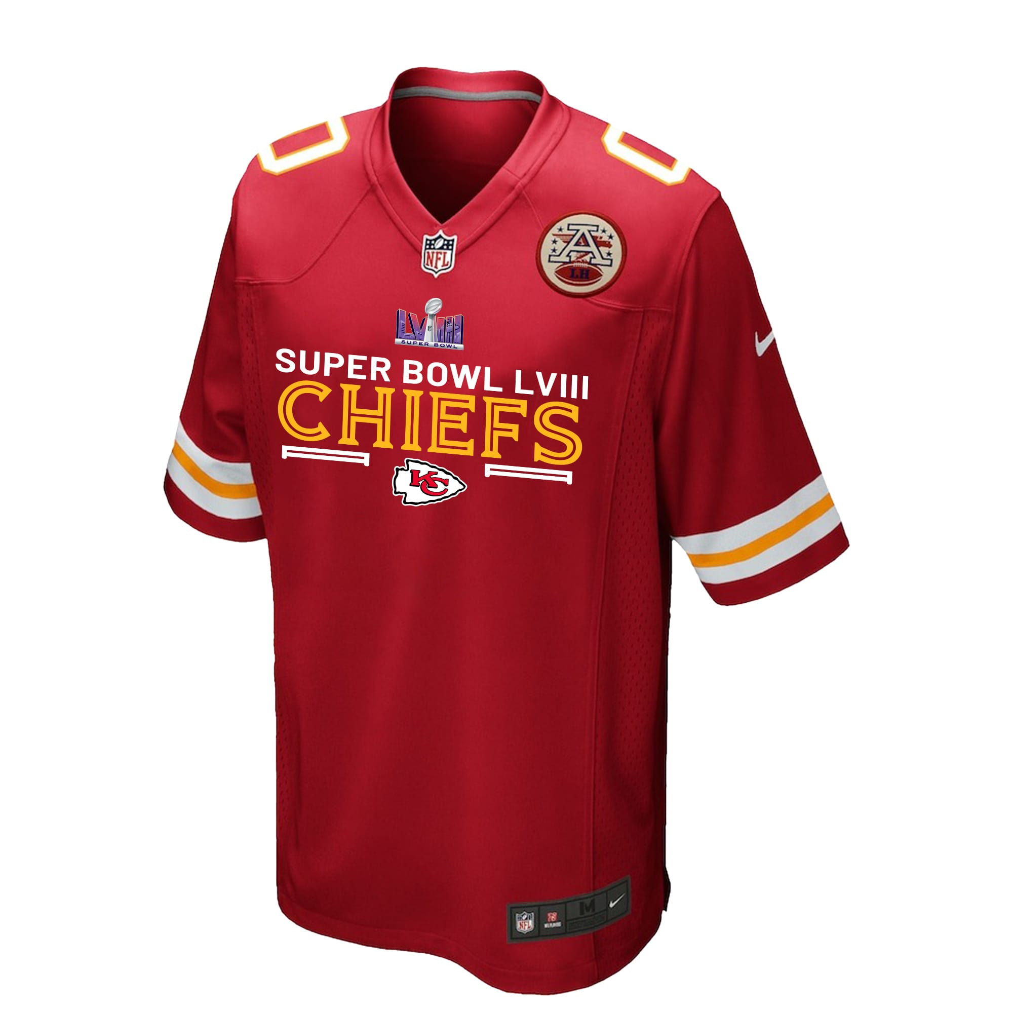Kansas City Chiefs Super Bowl LVIII Game Jersey - Men, Red V3