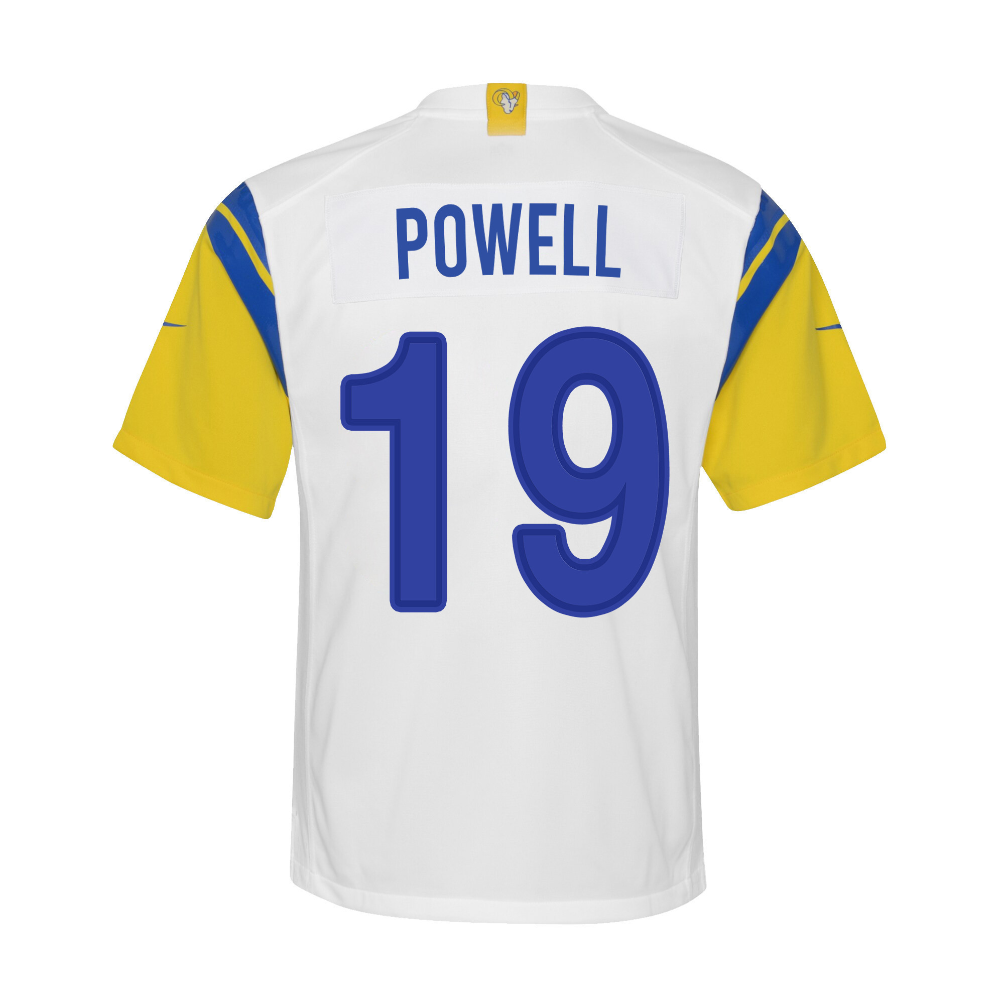 Super Bowl LVI Champions Los Angeles Rams Brandon Powell 19 White Youth's Jersey Jersey