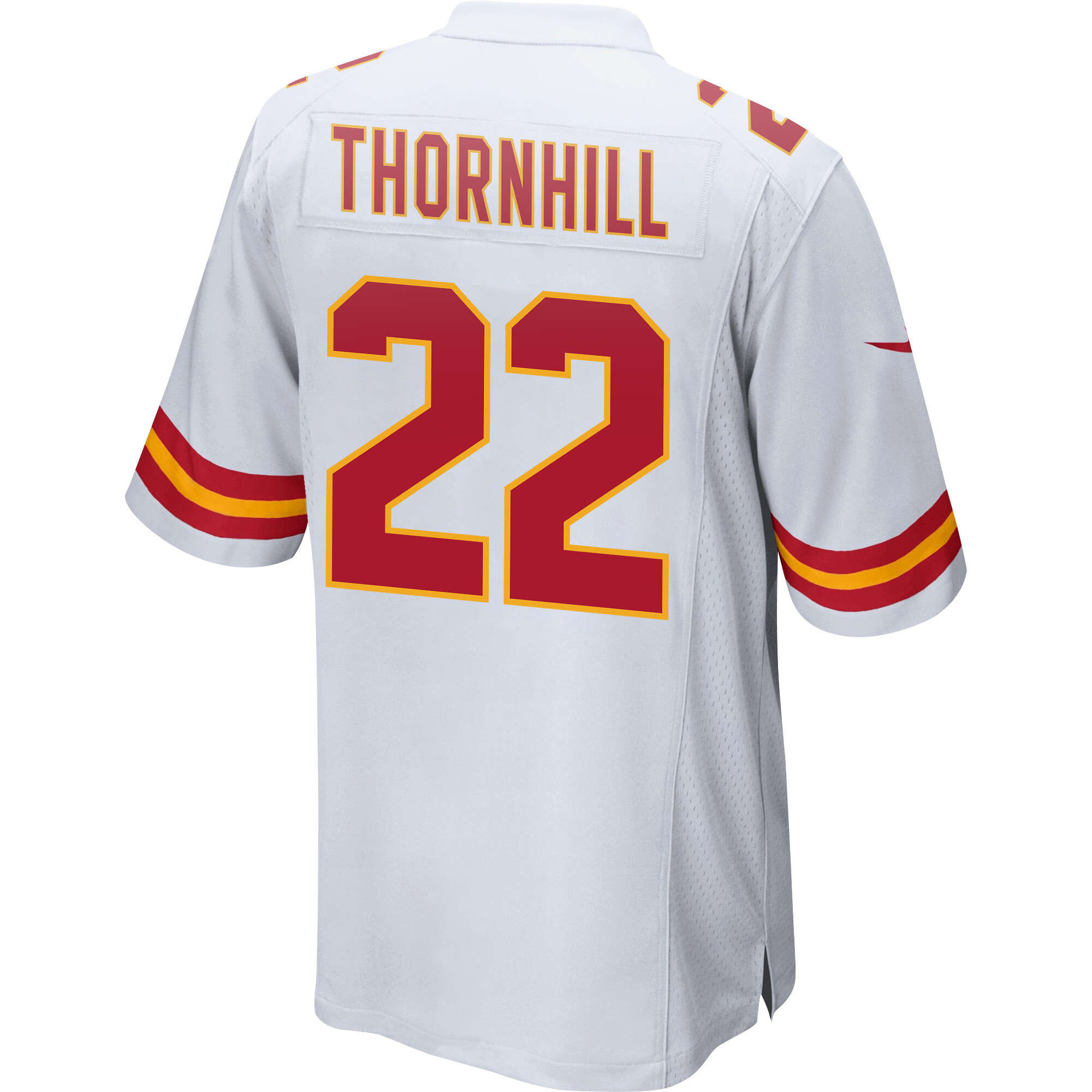 Juan Thornhill 22 Kansas City Chiefs Super Bowl LVII Champions Men Game Jersey - White