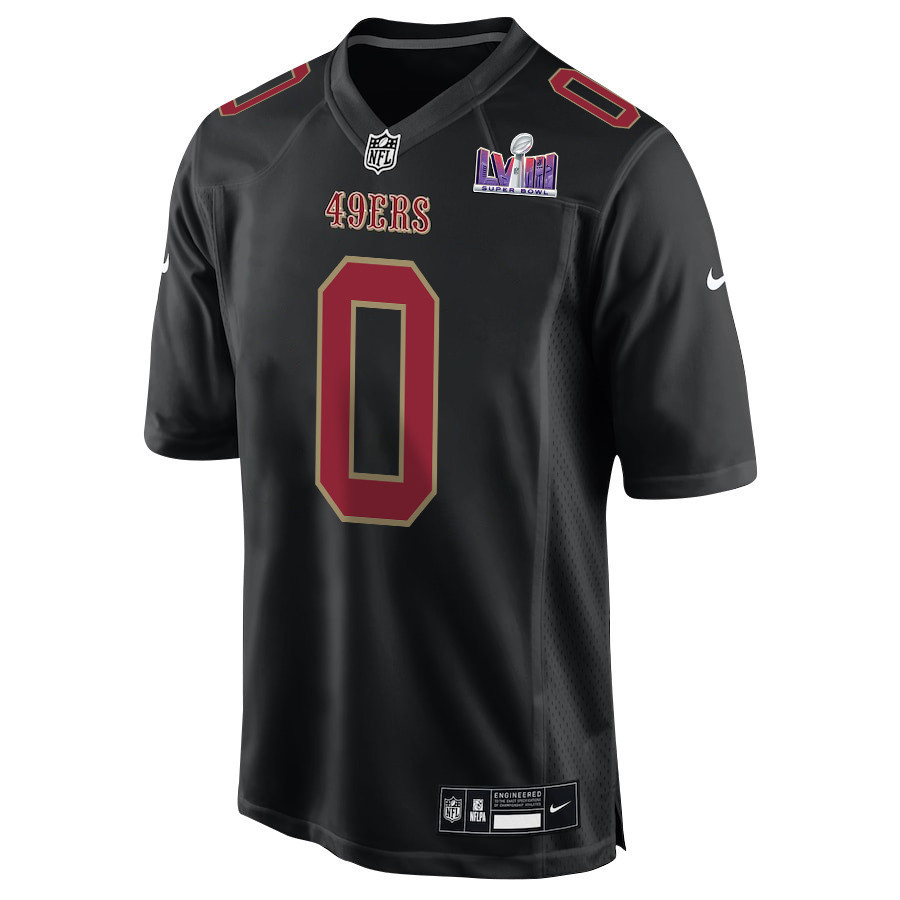 Samuel Womack III 0 San Francisco 49ers Super Bowl LVIII Patch Fashion Game Men Jersey - Carbon Black
