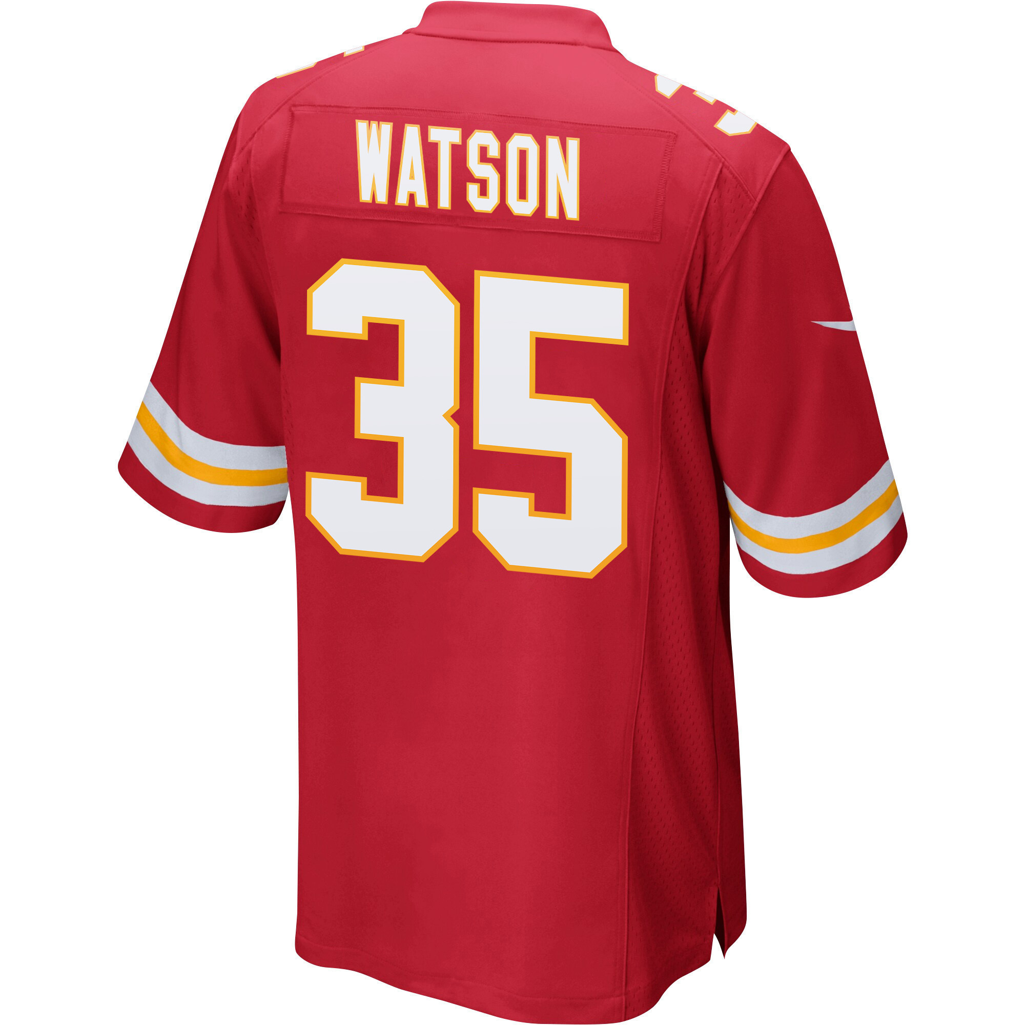 Jaylen Watson 35 Kansas City Chiefs Super Bowl LVII Champions Men Game Jersey - Red