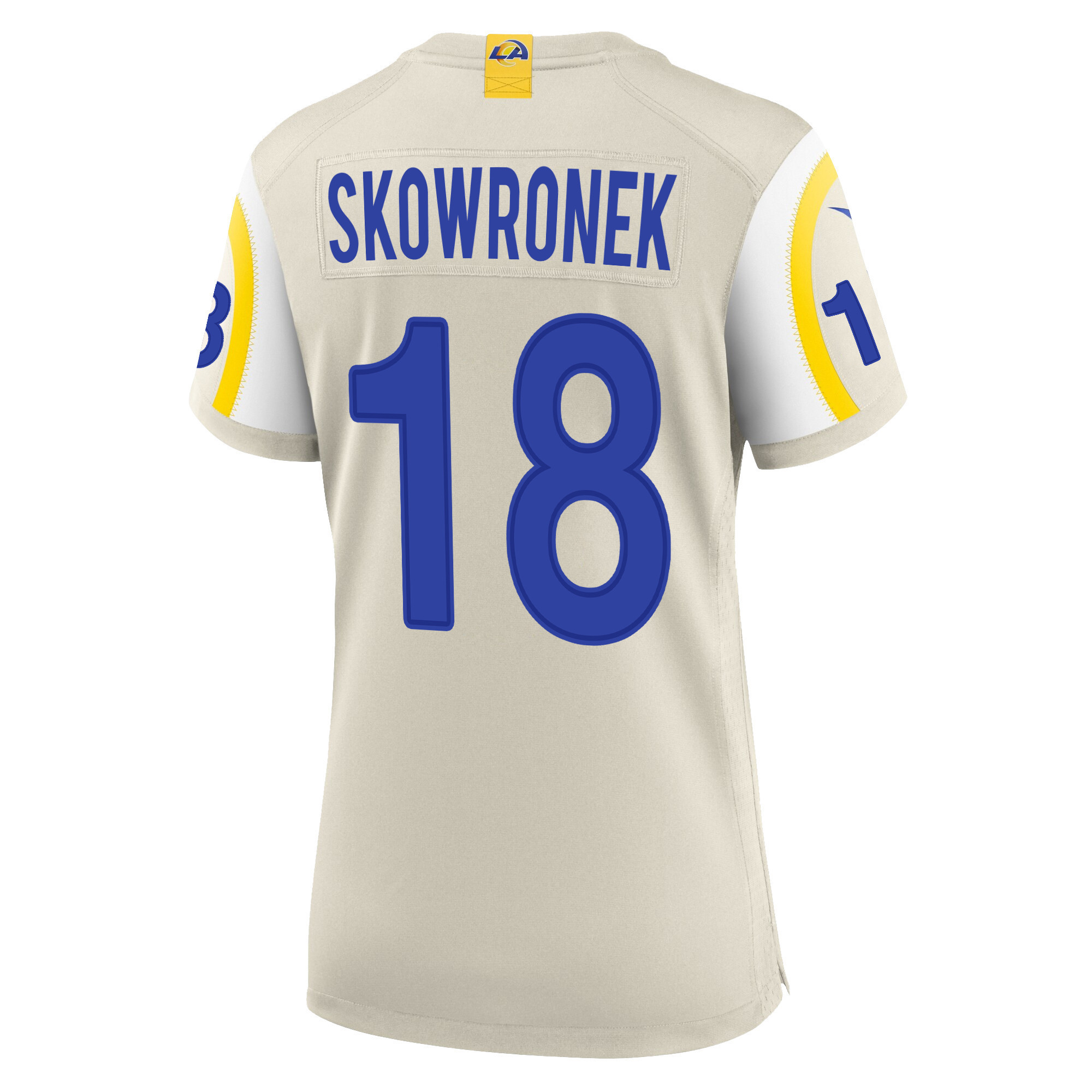 Super Bowl LVI Champions Los Angeles Rams Ben Skowronek 18 Bone Women's Jersey Jersey