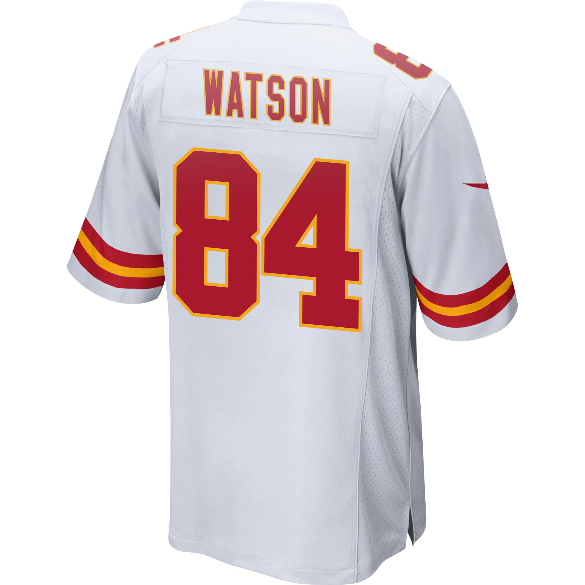 Justin Watson 84 Kansas City Chiefs Super Bowl LVII Champions Men Game Jersey - White