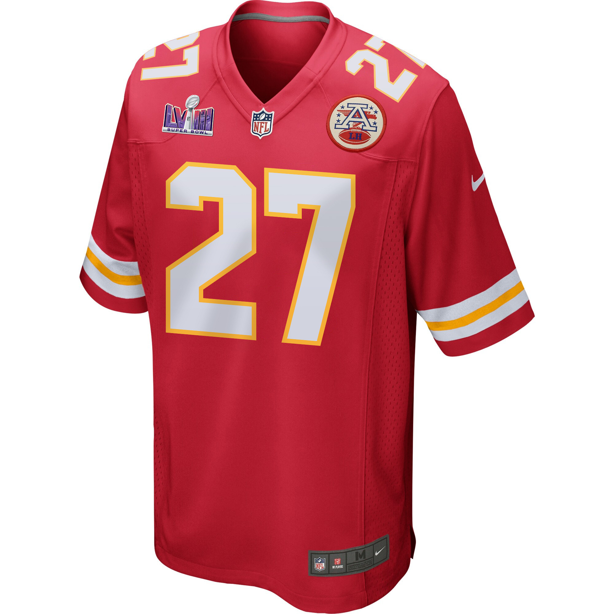 Chamarri Conner 27 Kansas City Chiefs Super Bowl LVIII Patch Game Men Jersey - Red
