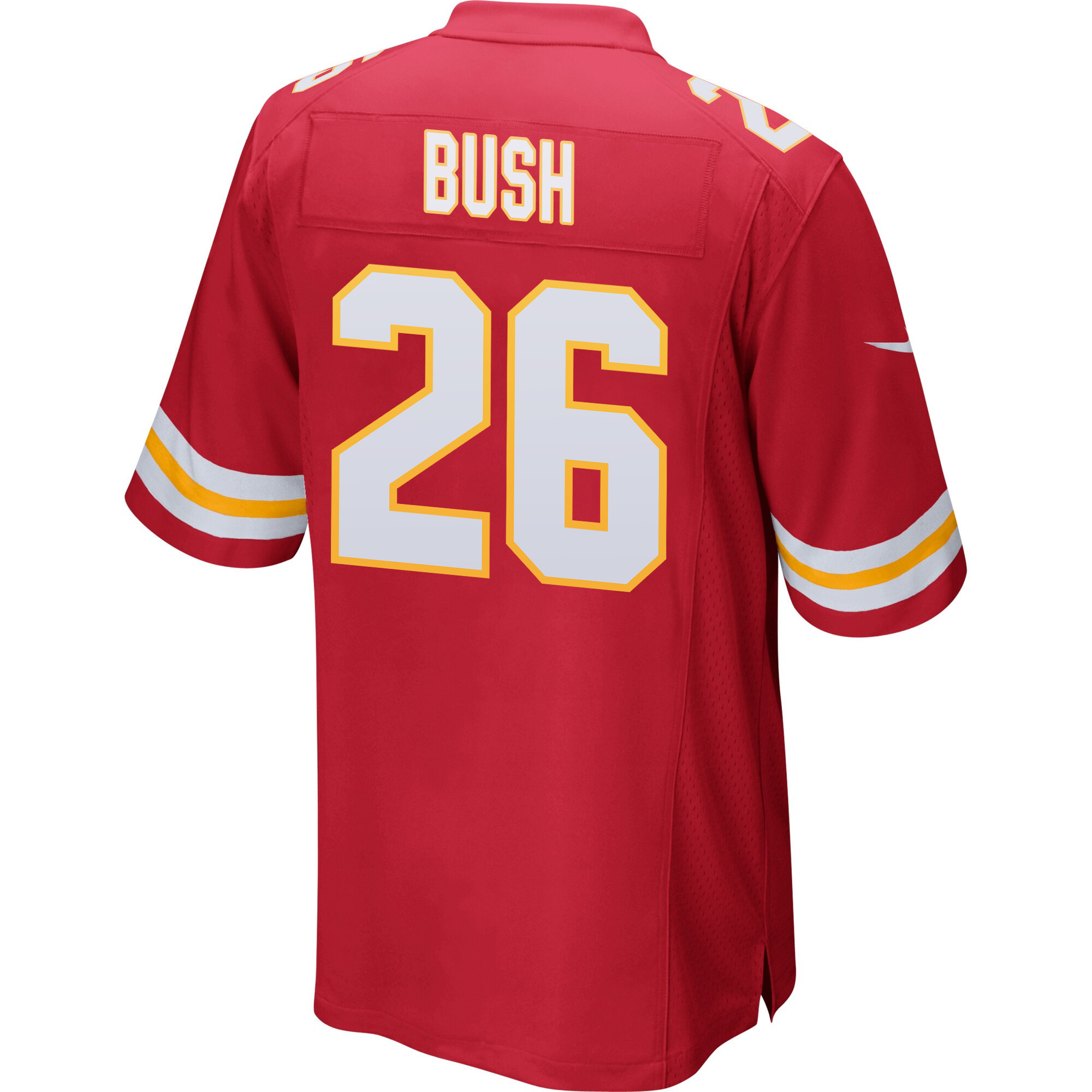 Deon Bush 26 Kansas City Chiefs Super Bowl LVIII Patch Game Men Jersey - Red