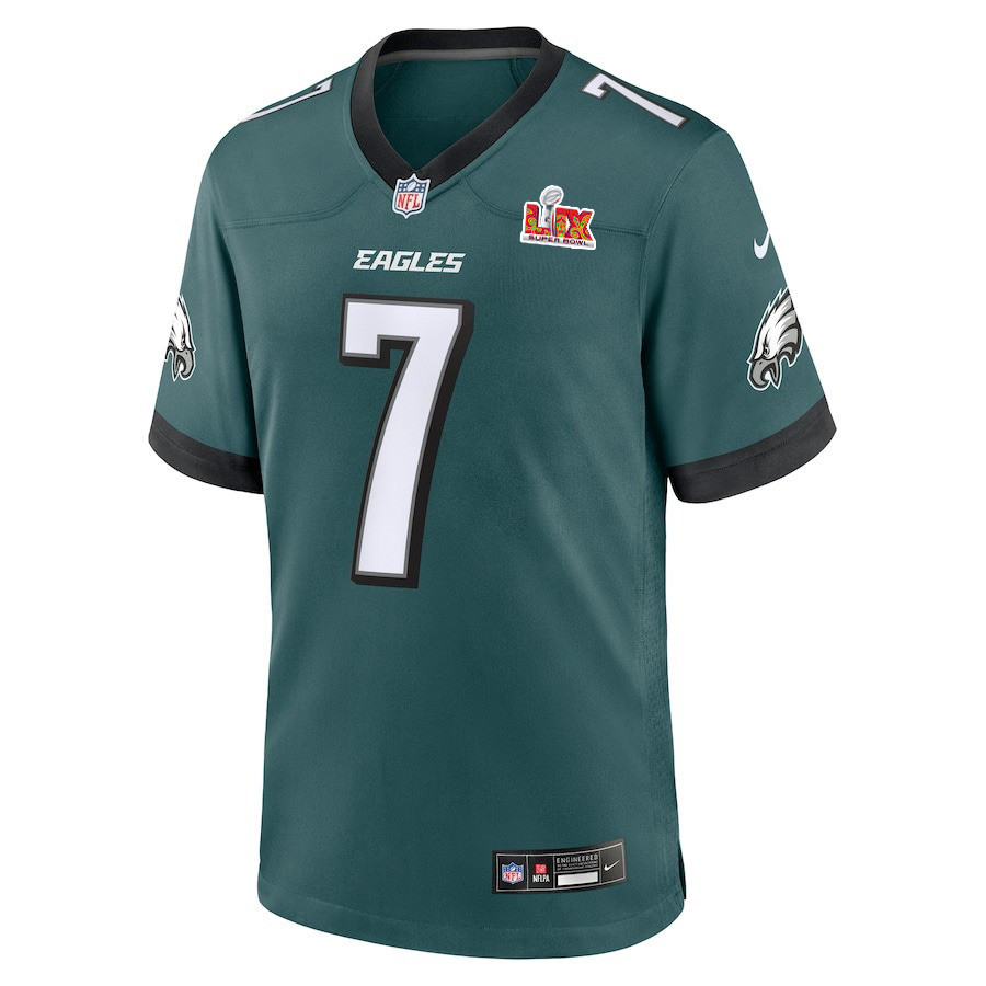 Kenny Pickett #7 Philadelphia Eagles Super Bowl LIX YOUTH Jersey - Midnight Green