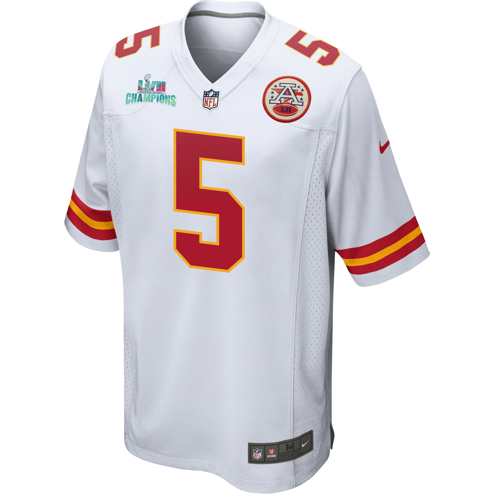 Tommy Townsend 5 Kansas City Chiefs Super Bowl LVII Champions Men Game Jersey - White