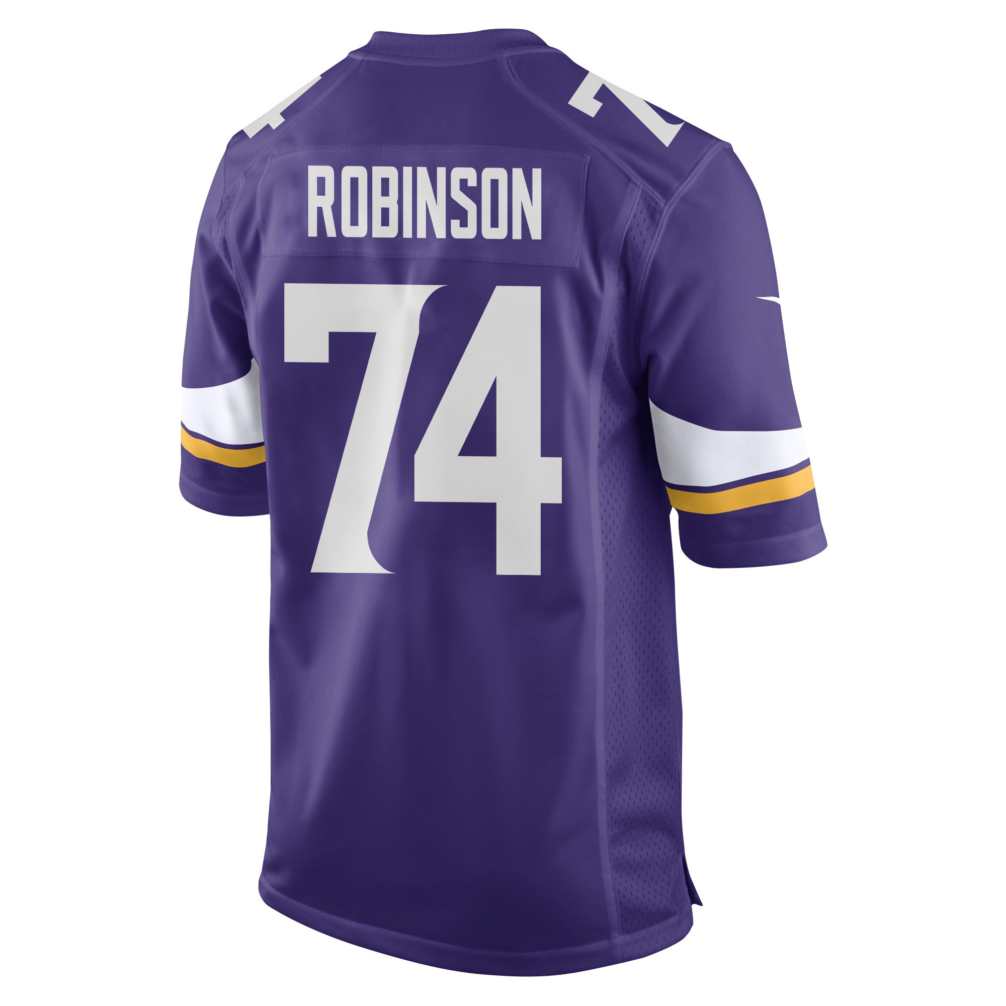 Cam Robinson 74 Minnesota Vikings Super Bowl LIX New Orleans Patch Game Men Jersey - Purple