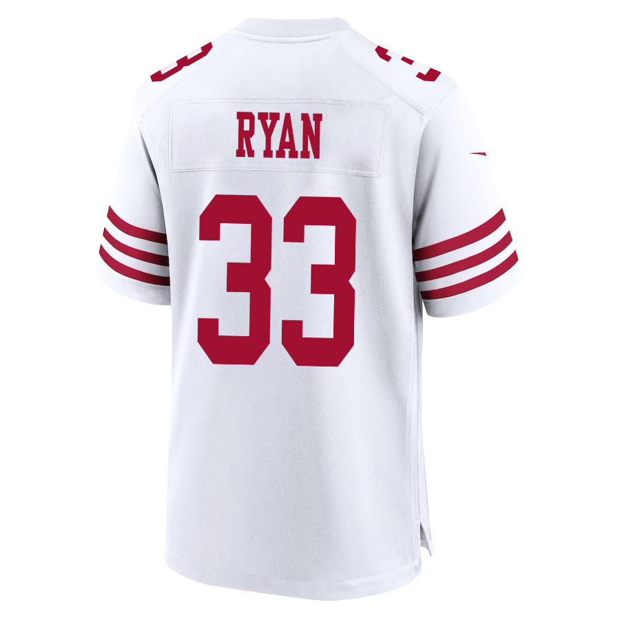 Logan Ryan 33 San Francisco 49ers Super Bowl LVIII Patch Game Men Jersey - White