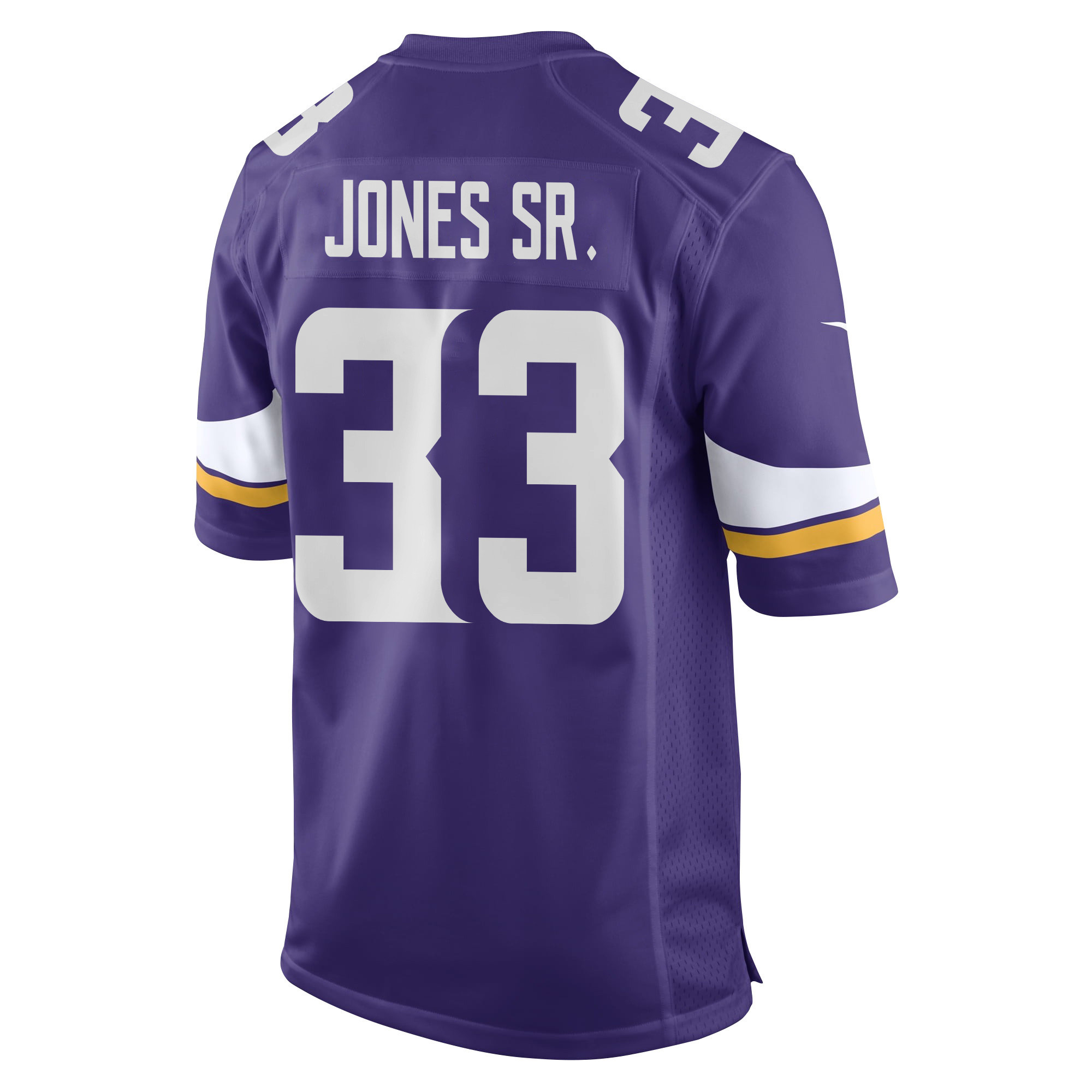 Aaron Jones Sr. 33 Minnesota Vikings Super Bowl LIX New Orleans Patch Game Men Jersey - Purple