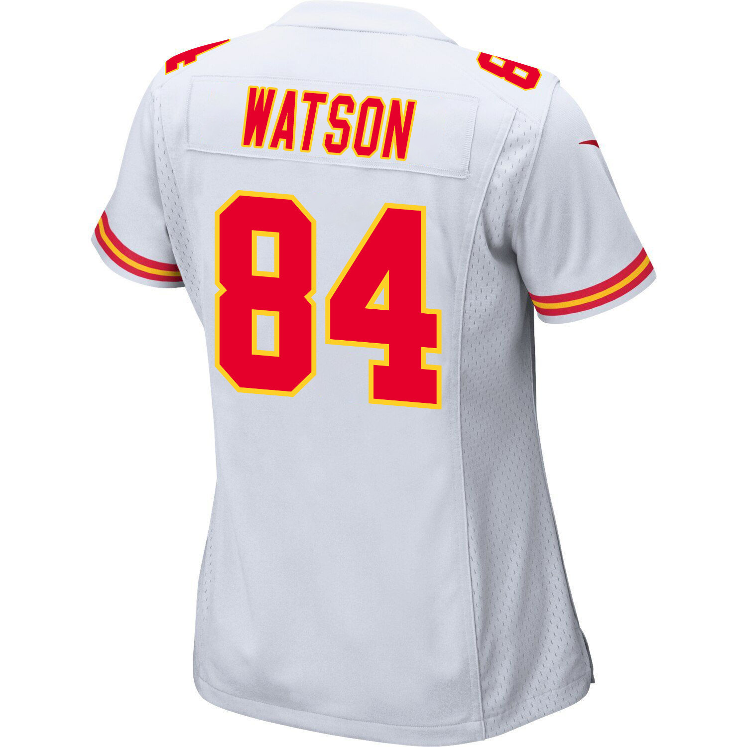 Justin Watson 84 Kansas City Chiefs Super Bowl LVIII Patch Game Women Jersey - White