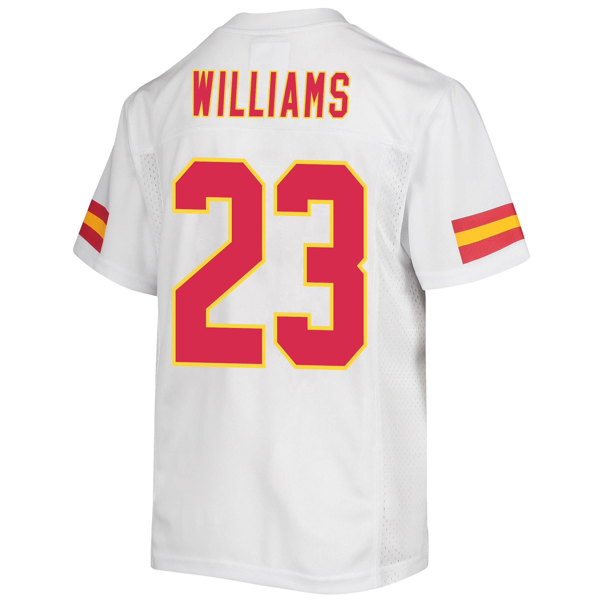 Joshua Williams 23 Kansas City Chiefs Super Bowl LVII Champions 3 Stars Youth Game Jersey - White