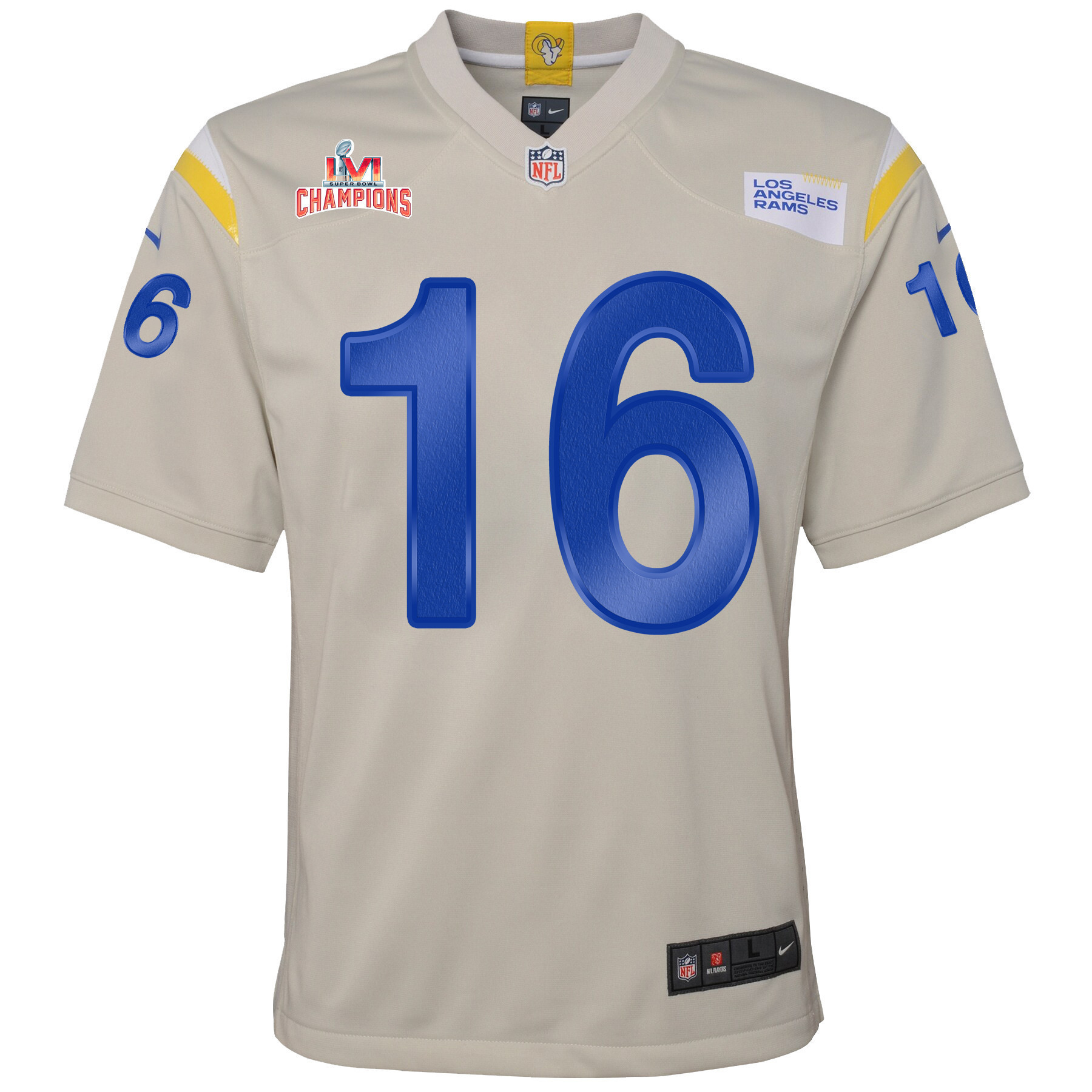Super Bowl LVI Champions Los Angeles Rams Bryce Perkins 16 Bone Youth's Jersey Jersey